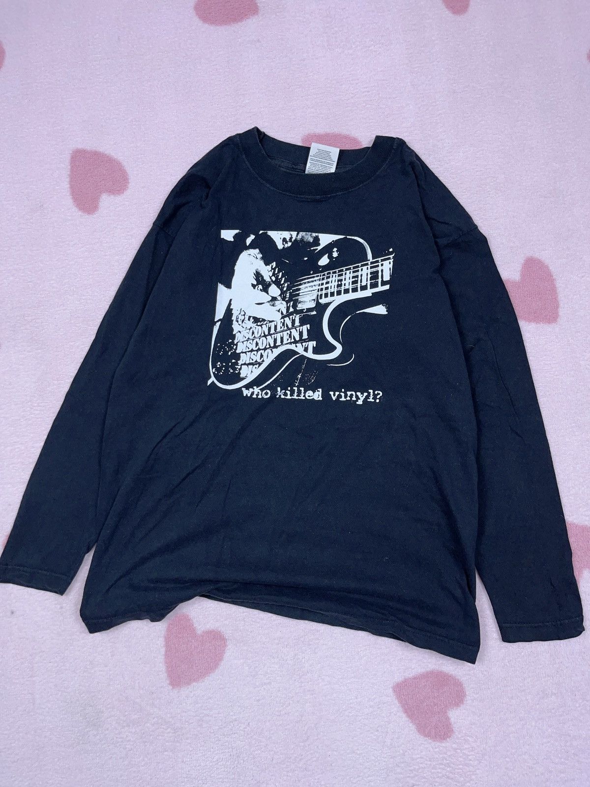 Band Tees 2000 Vintage Discontent Punk Band Tee Who Killed Vinyl Y2k Hoodie, Sweatshirt | PodTeesHub.com