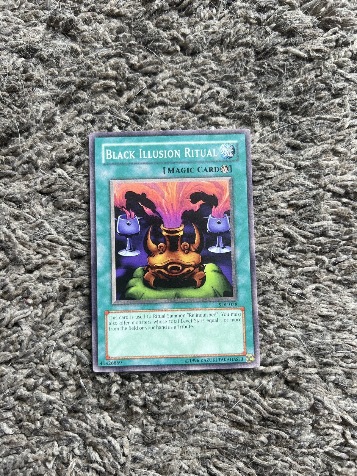 Vintage 1996 Konami Yu Gi Oh Black Illusion Ritual Card T-Shirts, Hoodie, Sweatshirt