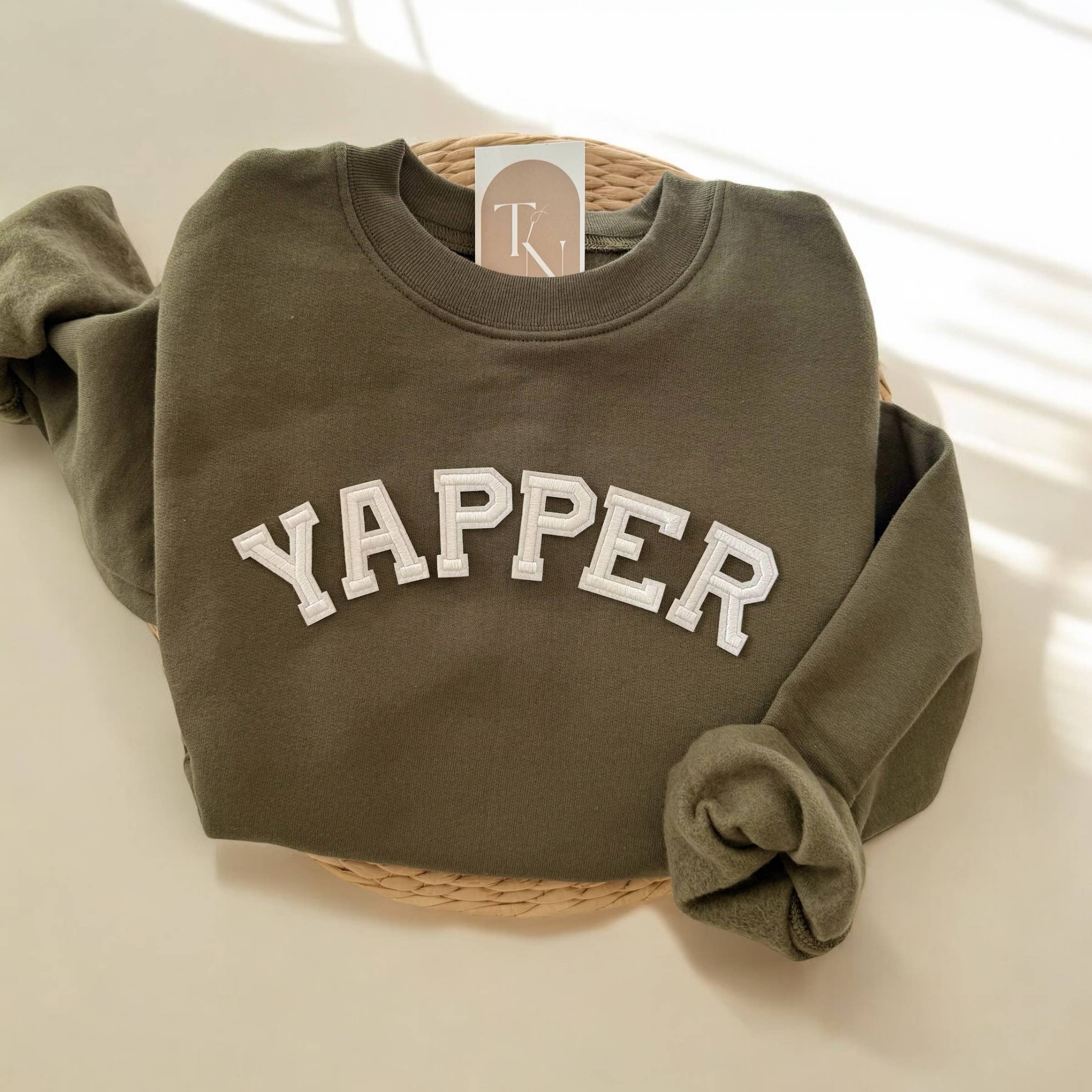 Yapper Crewneck Sweatshirt, Funny Gifts T-Shirts, Hoodie | PodTeesHub.com