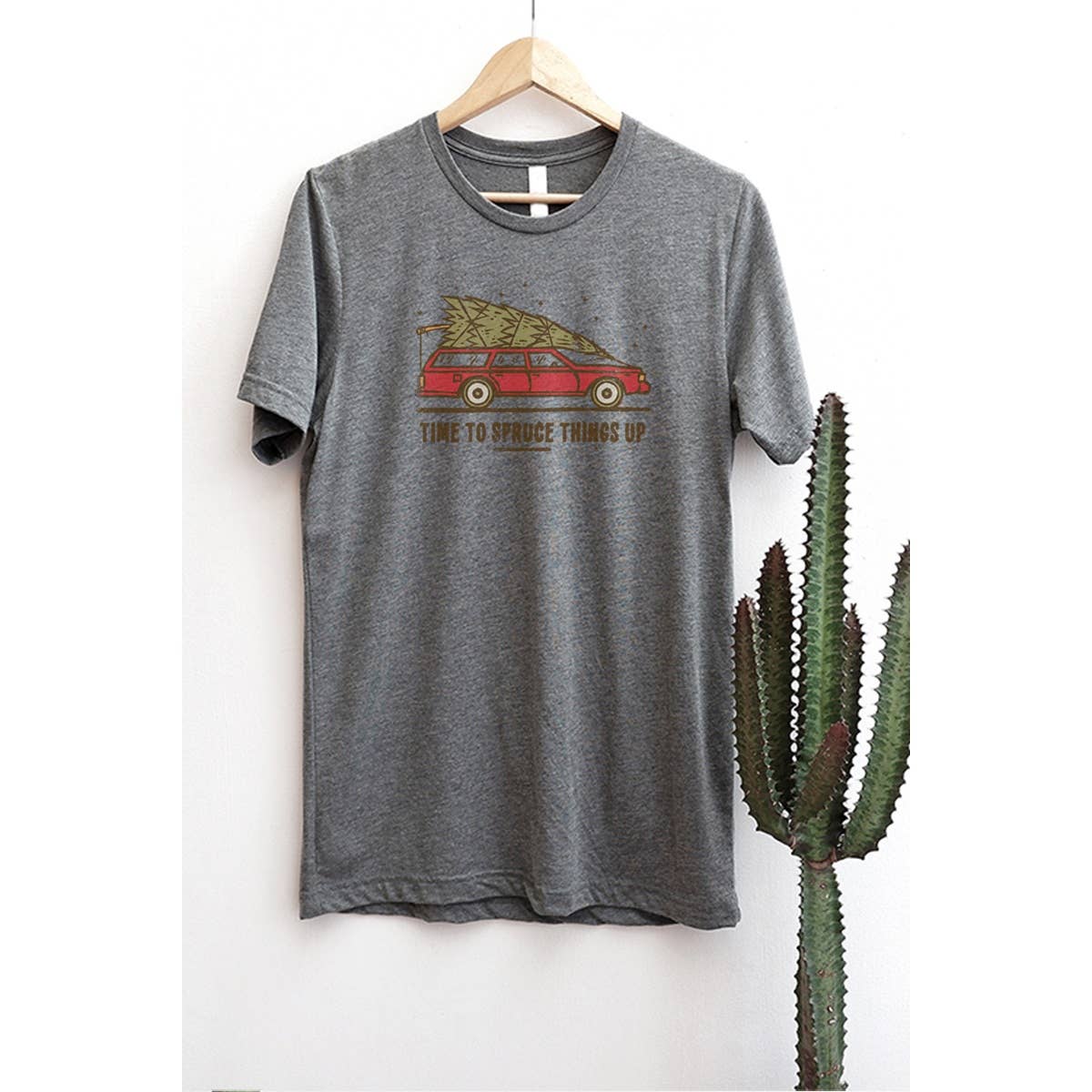 Time To Spruce Things Up Boyfriend Graphic Tee Plus Hoodie, Sweatshirt | PodTeesHub.com