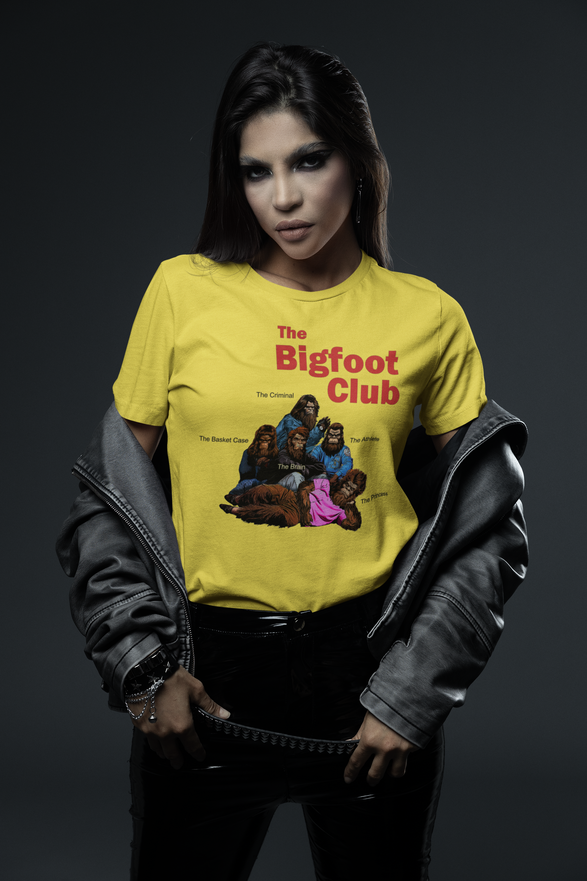 The Bigfoot Club Tshirt (Yellow) Hoodie, Sweatshirt | PodTeesHub.com
