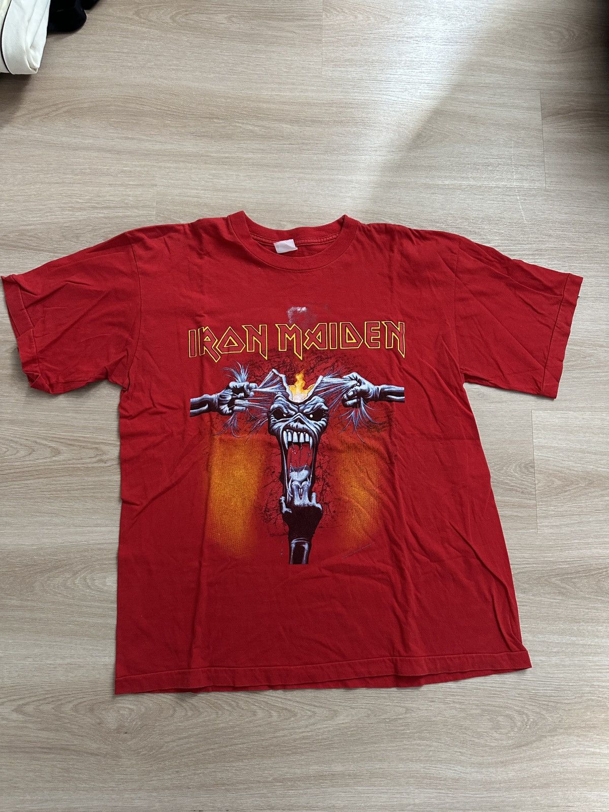 Maiden Iron Maiden Rare Red Vintage T Shirt 1993 A Real Dead One Hoodie, Sweatshirt | PodTeesHub.com