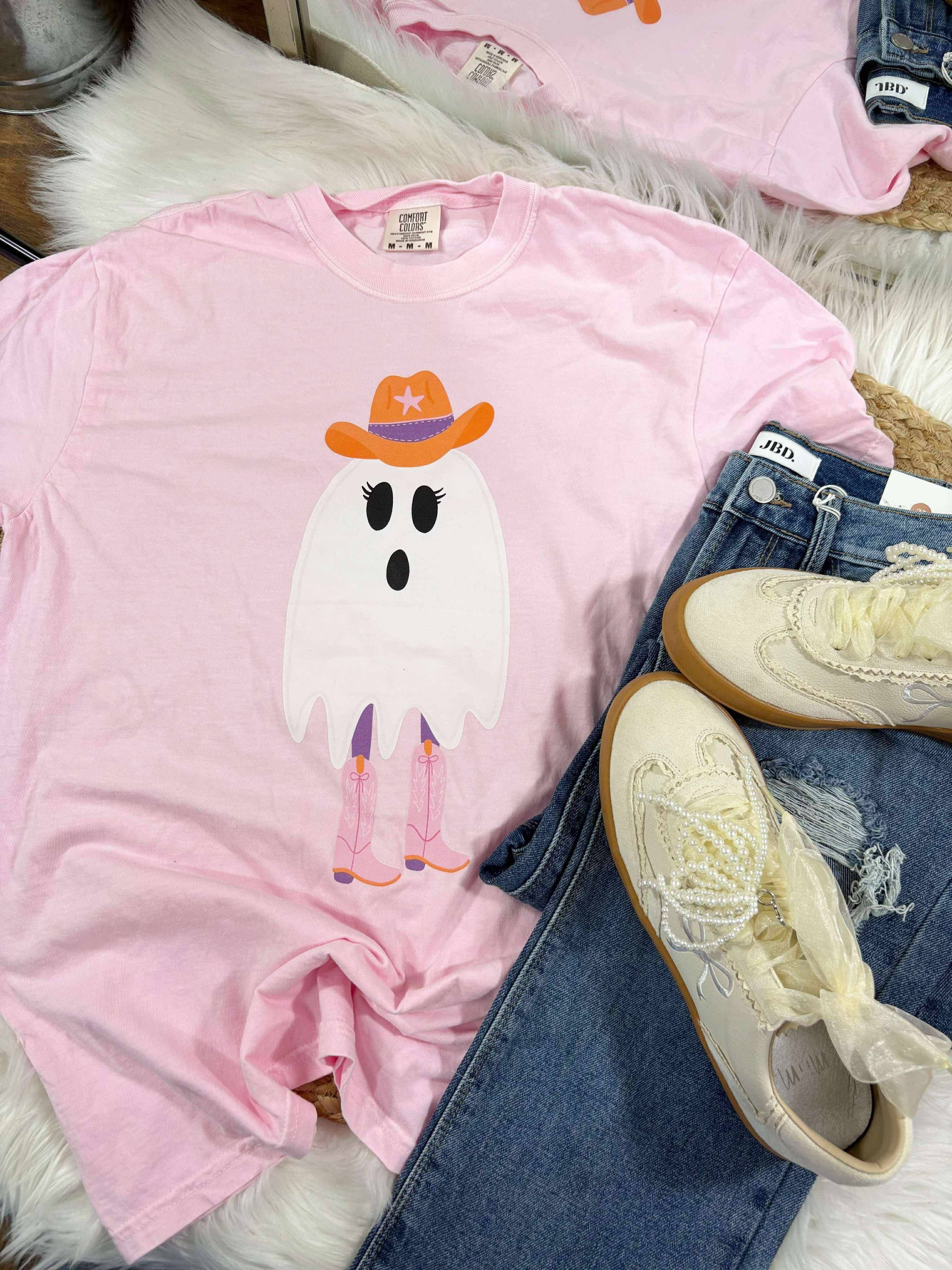 Cowgirl Ghost Dtf Graphic Tee Shirt Hoodie, Sweatshirt | PodTeesHub.com