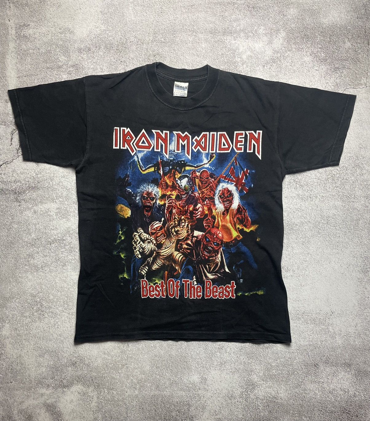 Iron Maiden X Vintage Iron Maiden Best Of The Beast Vintage 00s Y2k Band Tee Hoodie, Sweatshirt | PodTeesHub.com