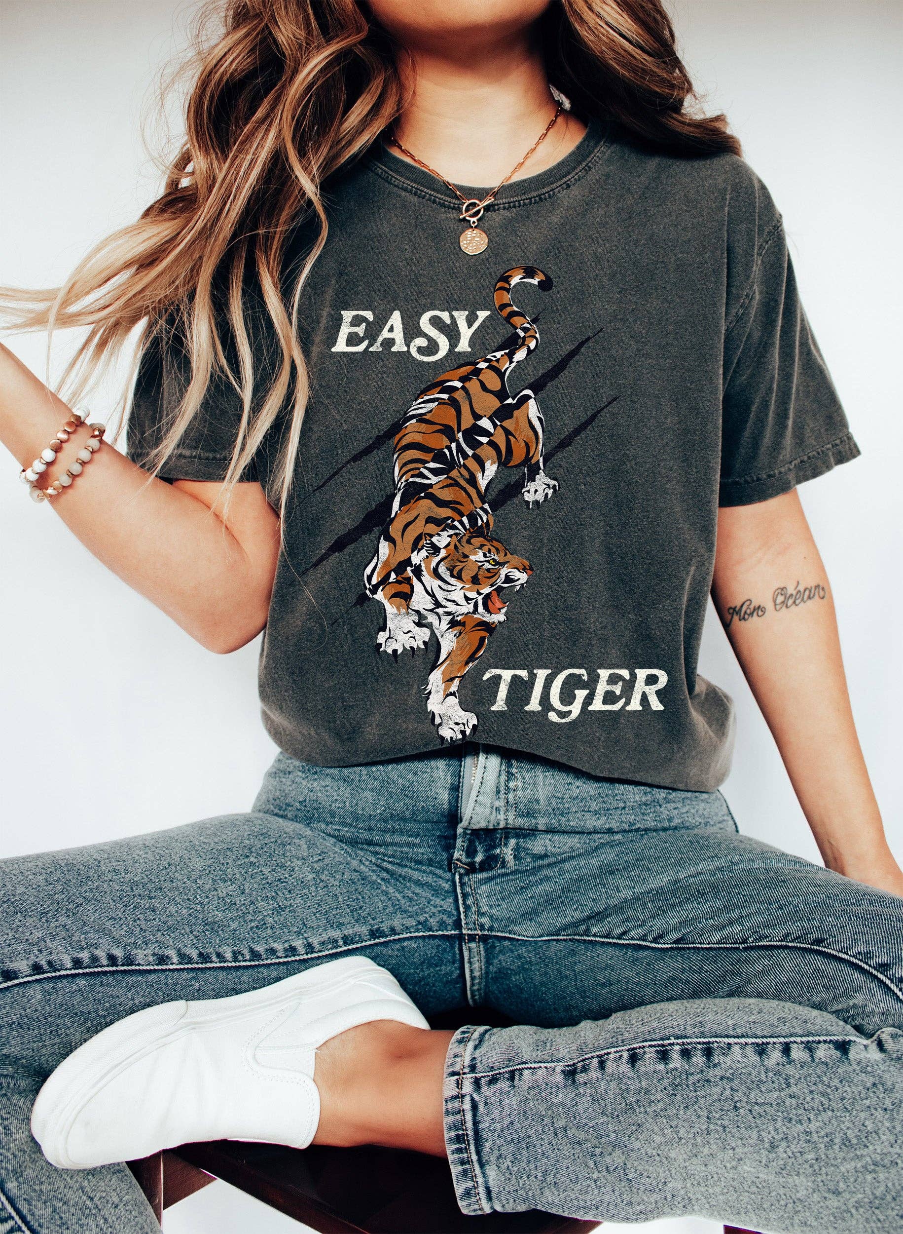 Easy Tiger Sassy Wh Retro T-Shirt Hoodie, Sweatshirt | PodTeesHub.com
