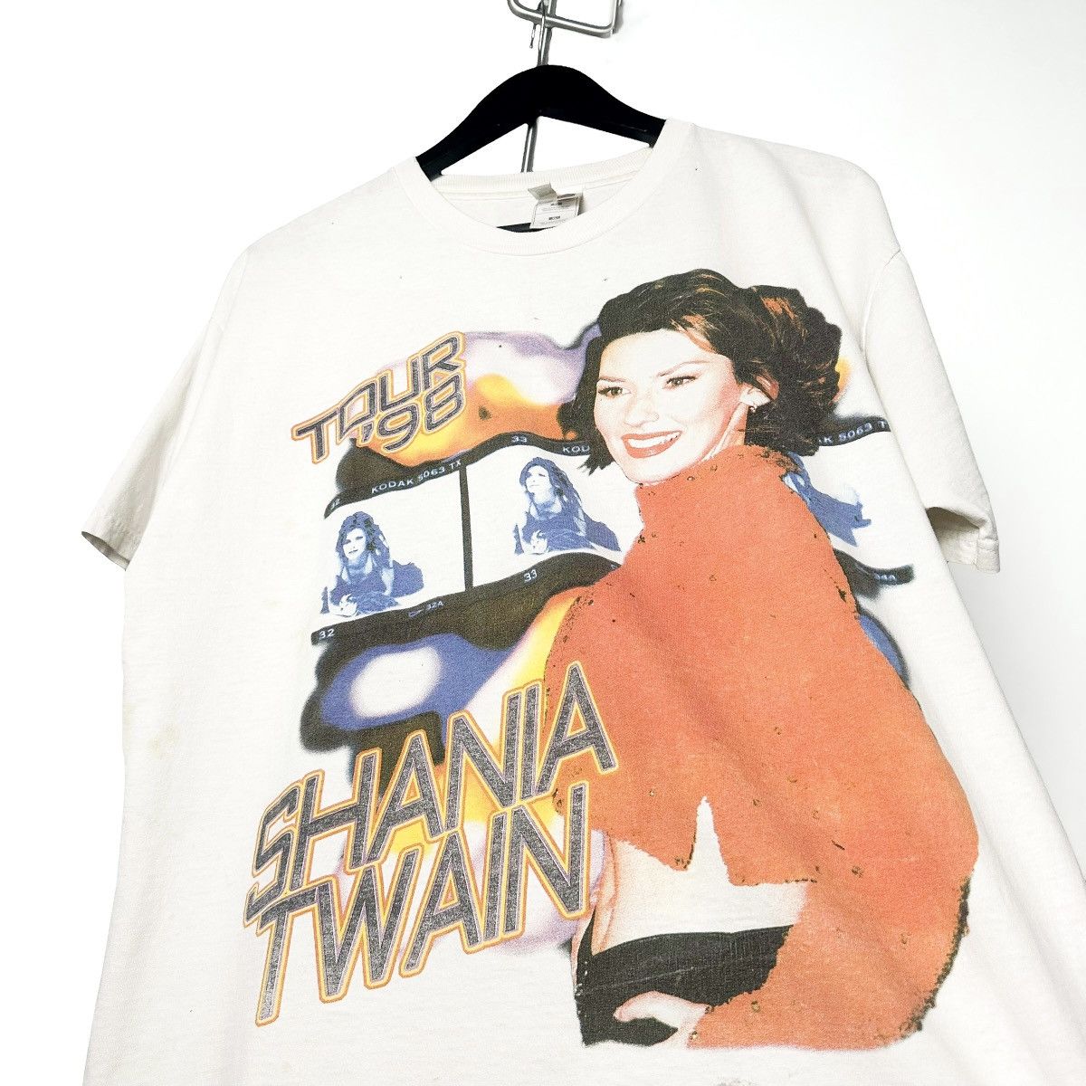Band Tees Thrashed 1998 Shania Twain Tour T Shirt Hoodie, Sweatshirt | PodTeesHub.com