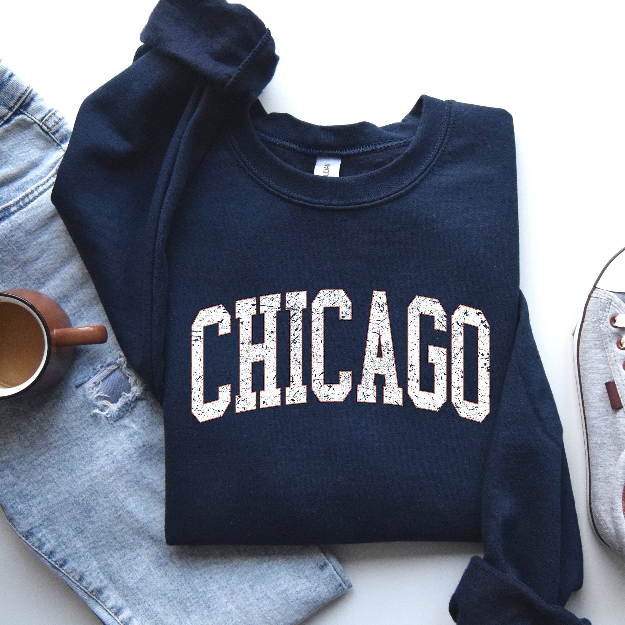 Chicago, Football, Sports, Game Day, Touchdown Sweatshirt T-Shirts, Hoodie | PodTeesHub.com