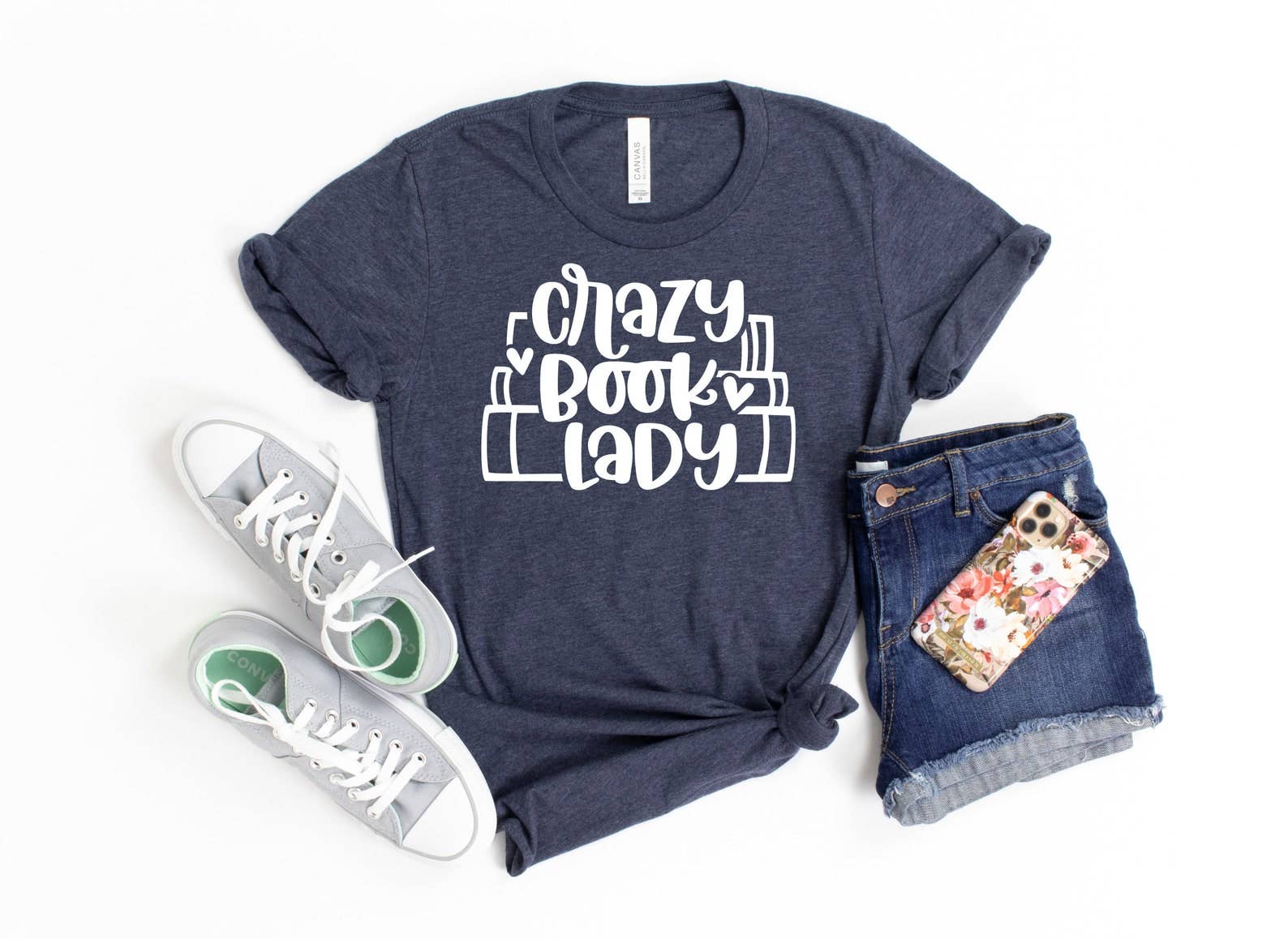 Crazy Book Lady T-Shirt Hoodie, Sweatshirt | PodTeesHub.com