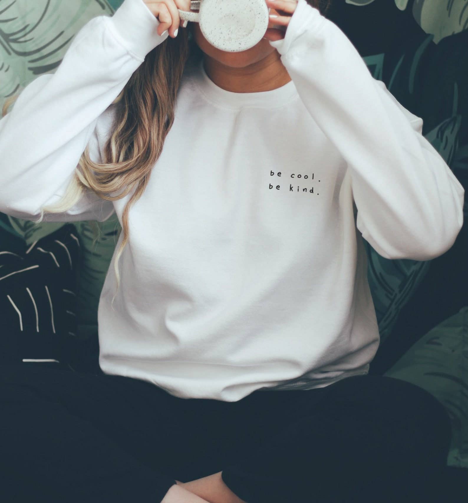 Be Cool Be Kind, Be Kind Sweatshirt, Comfy Sweatshirt T-Shirts, Hoodie | PodTeesHub.com