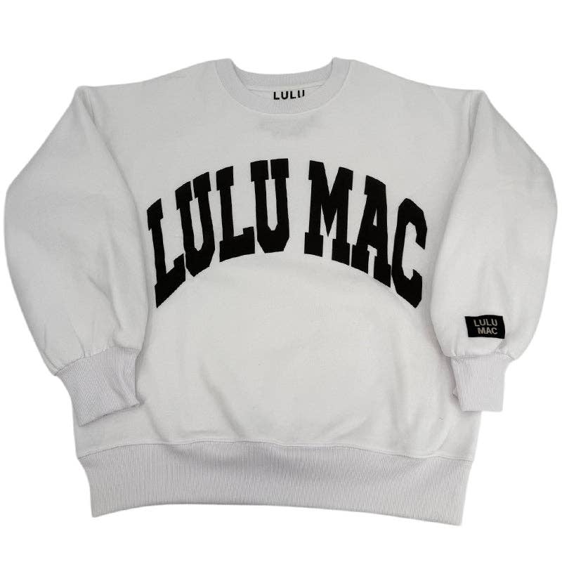 Lulu Mac Sweatshirt White/Black - Puff T-Shirts, Hoodie | PodTeesHub.com