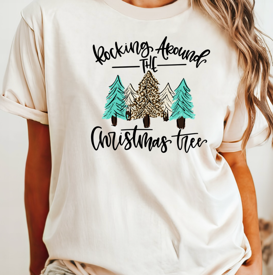 Rocking Around the Christmas Tree Tee Hoodie, Sweatshirt | PodTeesHub.com