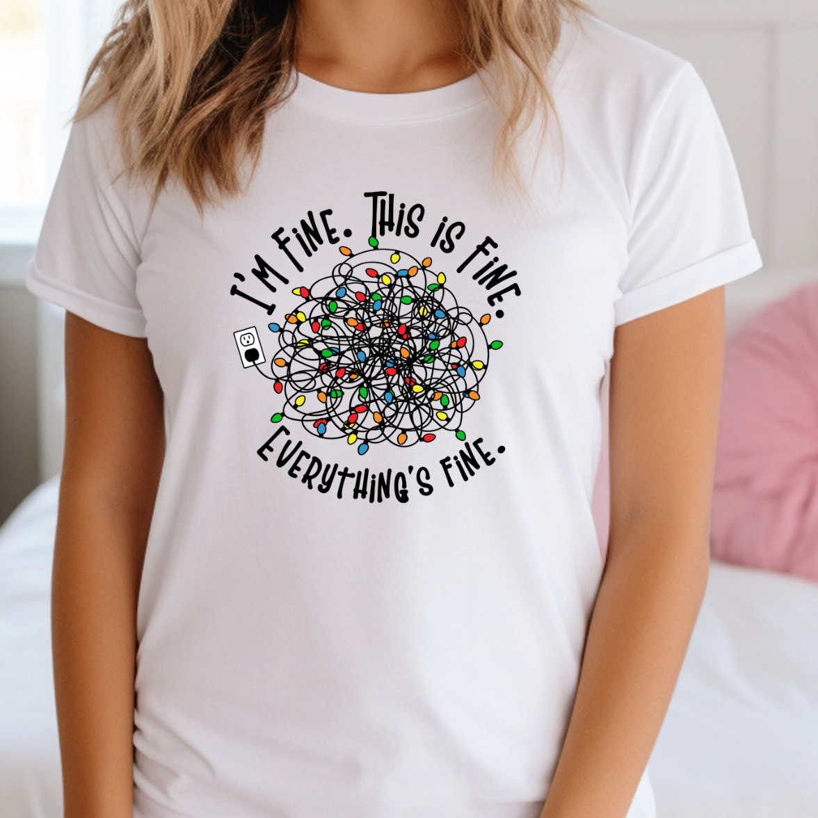 I'm Fine, This Is Fine, Everything Is Fine Tee Hoodie, Sweatshirt | PodTeesHub.com
