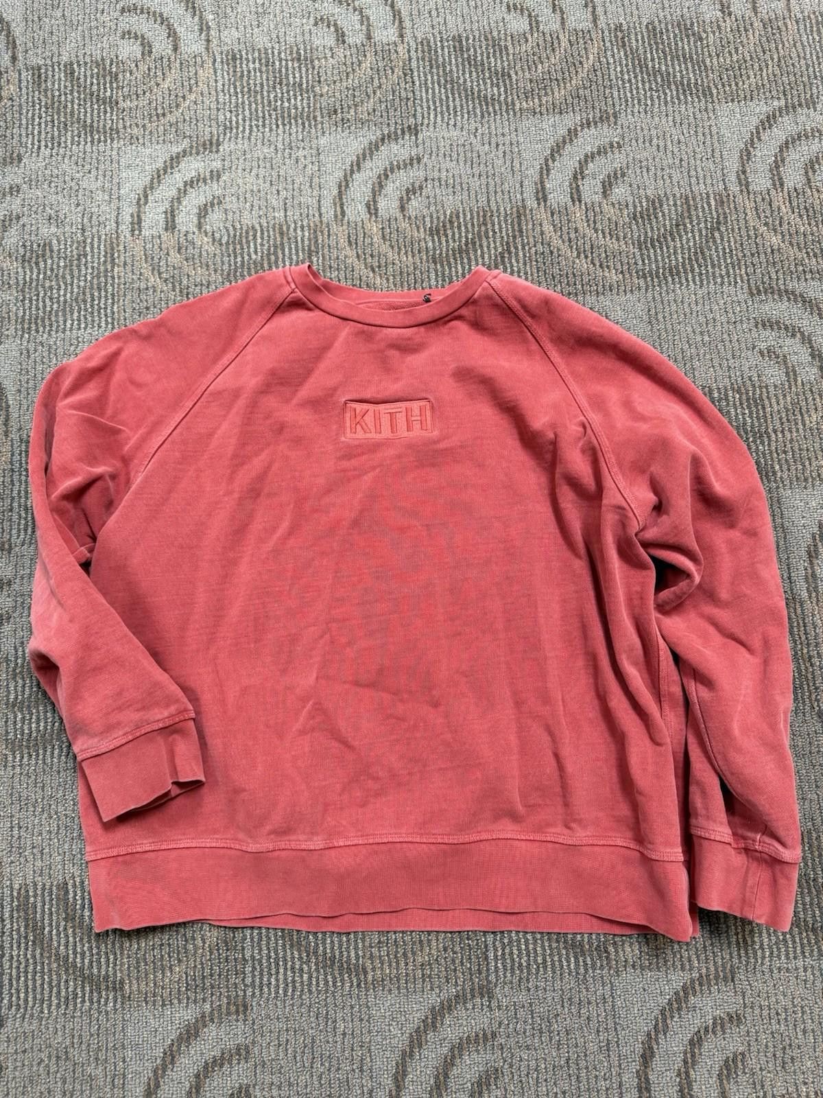 Kith Xxl Clay Color Box Logo Crewneck Sweatshirt T-Shirts, Hoodie | PodTeesHub.com