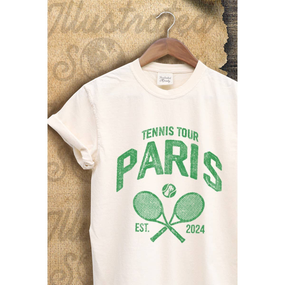 Paris Tennis Tour  Vintage Graphic Tee Hoodie, Sweatshirt | PodTeesHub.com