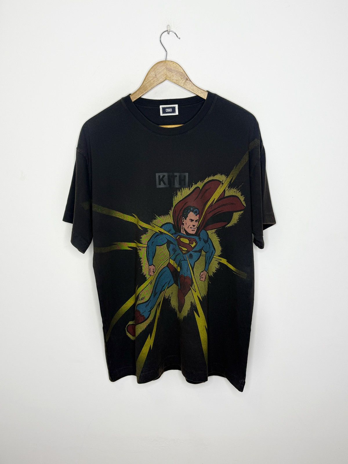 Superman Lightning Bolt Vintage Tee Hoodie, Sweatshirt | PodTeesHub.com