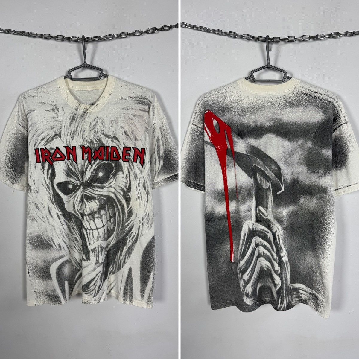 Maiden Rare Iron Maiden 1999 Overprint Vintage Metal Band Tour Tee Hoodie, Sweatshirt | PodTeesHub.com