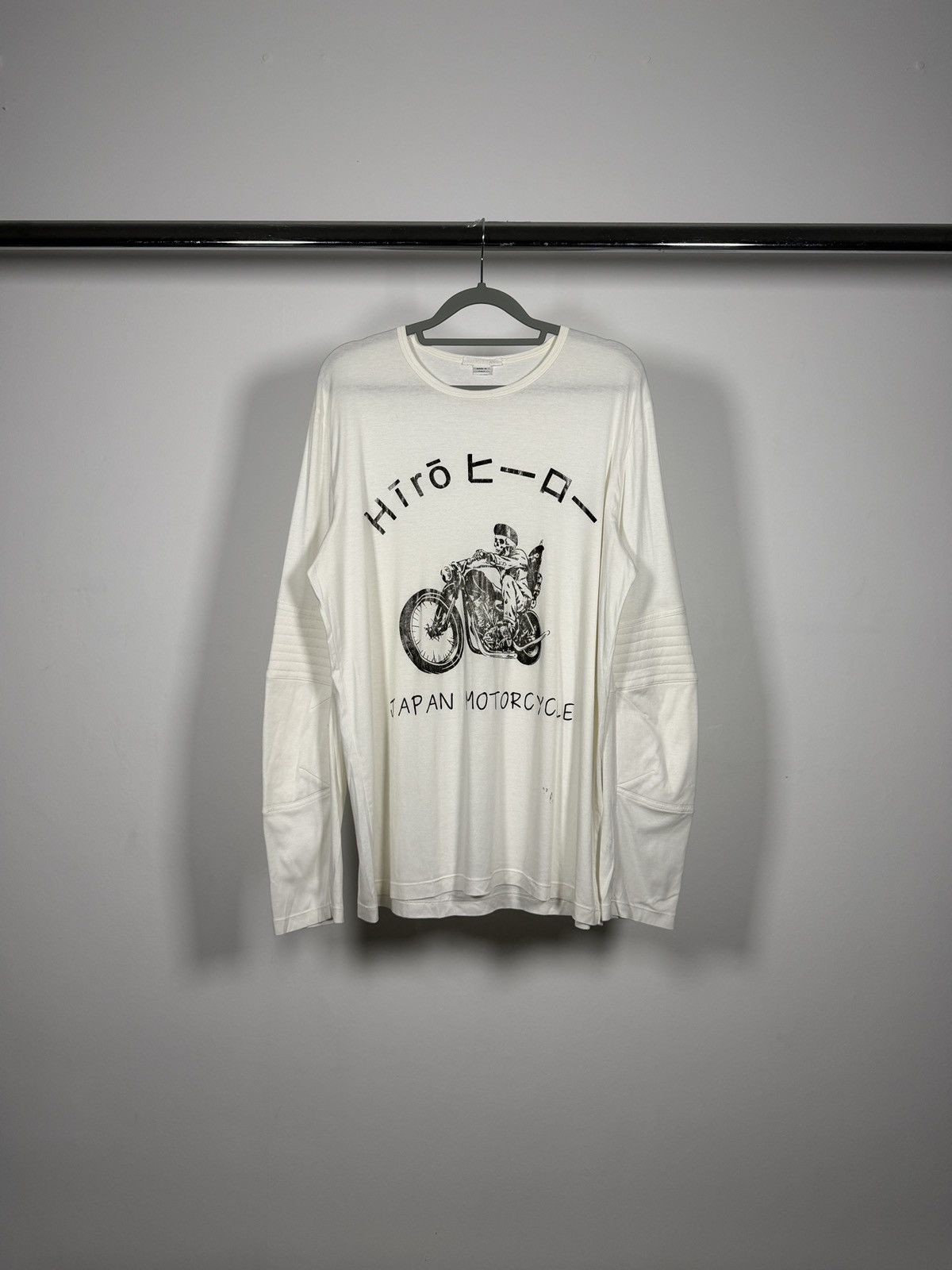 Lang Helmut Lang A W1999 Astro Biker Graphic Longsleeve T Shirt Hoodie, Sweatshirt | PodTeesHub.com