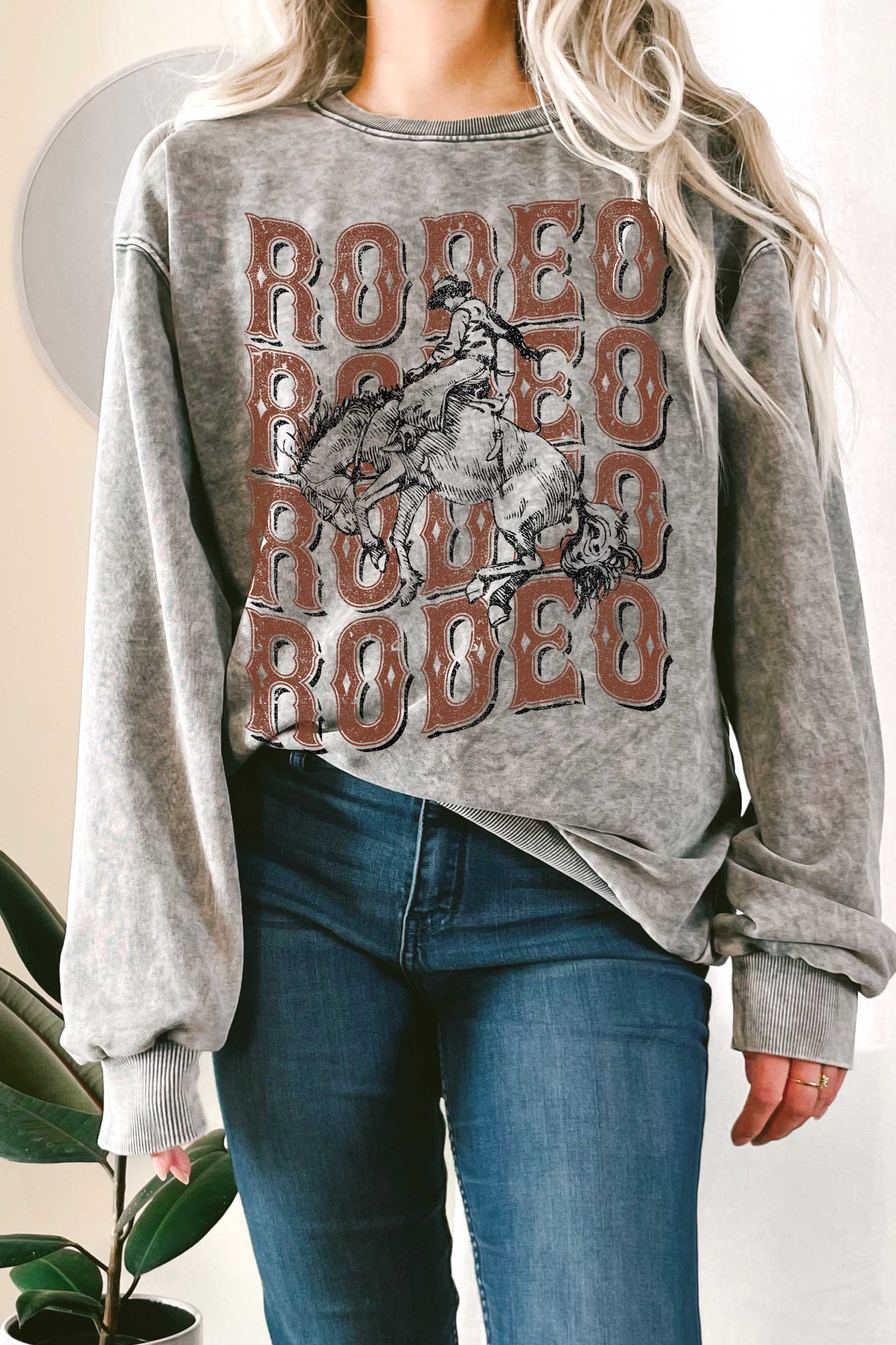 Rodeo Cowboy Mineral Terry Sweatshirt T-Shirts, Hoodie | PodTeesHub.com