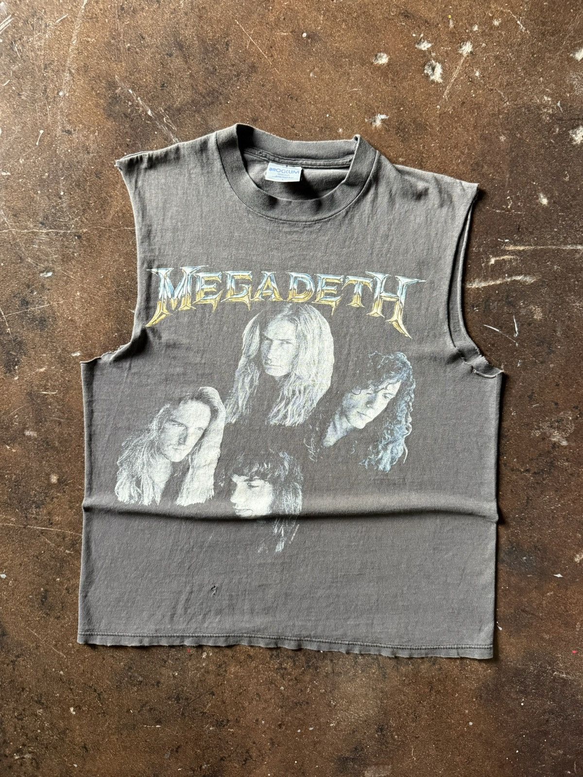 Vintage 90s Rare Faded Megadeth Grunge Metal Cut Off Shirt Hoodie, Sweatshirt | PodTeesHub.com