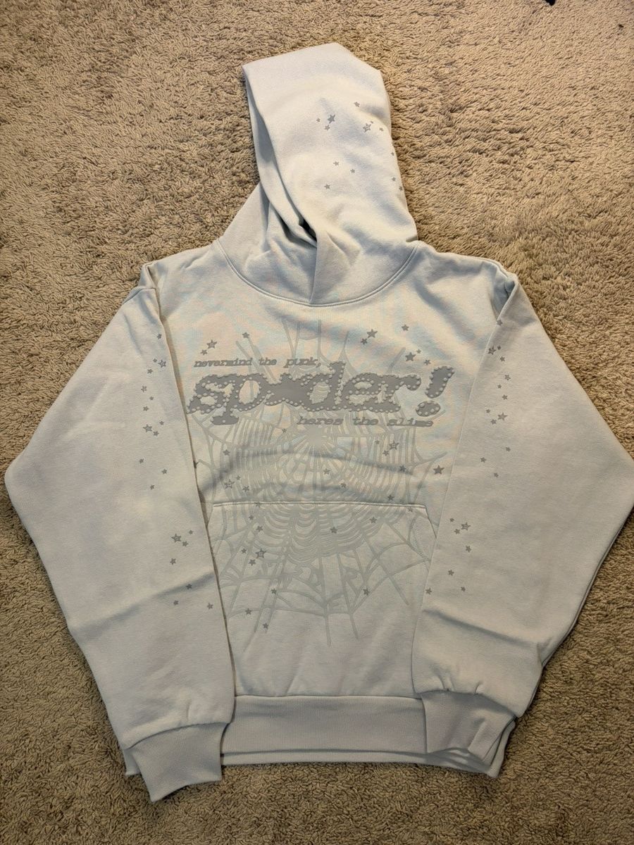 Sp5der Sport Grey Tonal Punk V2 Hoodie T-Shirts, Sweatshirt | PodTeesHub.com