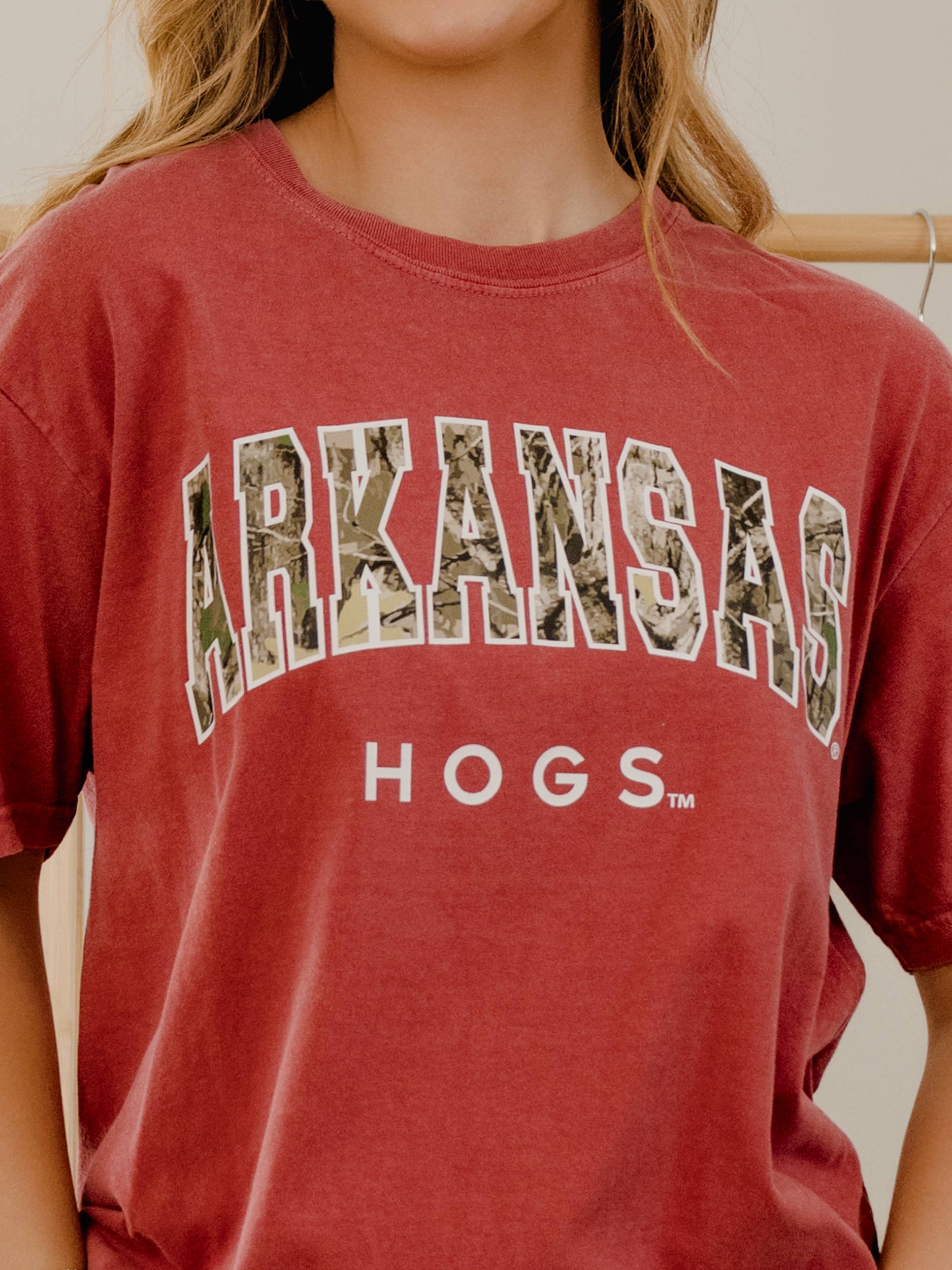 Arkansas Razorbacks Camo Filled Gault Cardinal Cc Tee Hoodie, Sweatshirt | PodTeesHub.com
