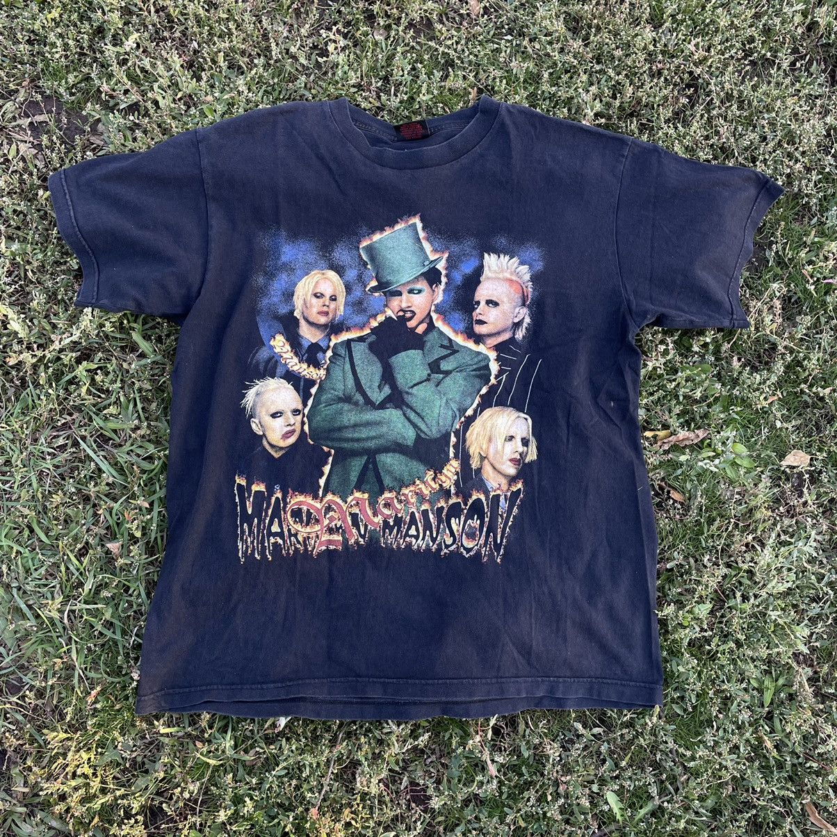 Vintage 90s Marilyn Manson Dead Horror Face Band Rock Travis T-Shirts, Hoodie, Sweatshirt | PodTeesHub.com