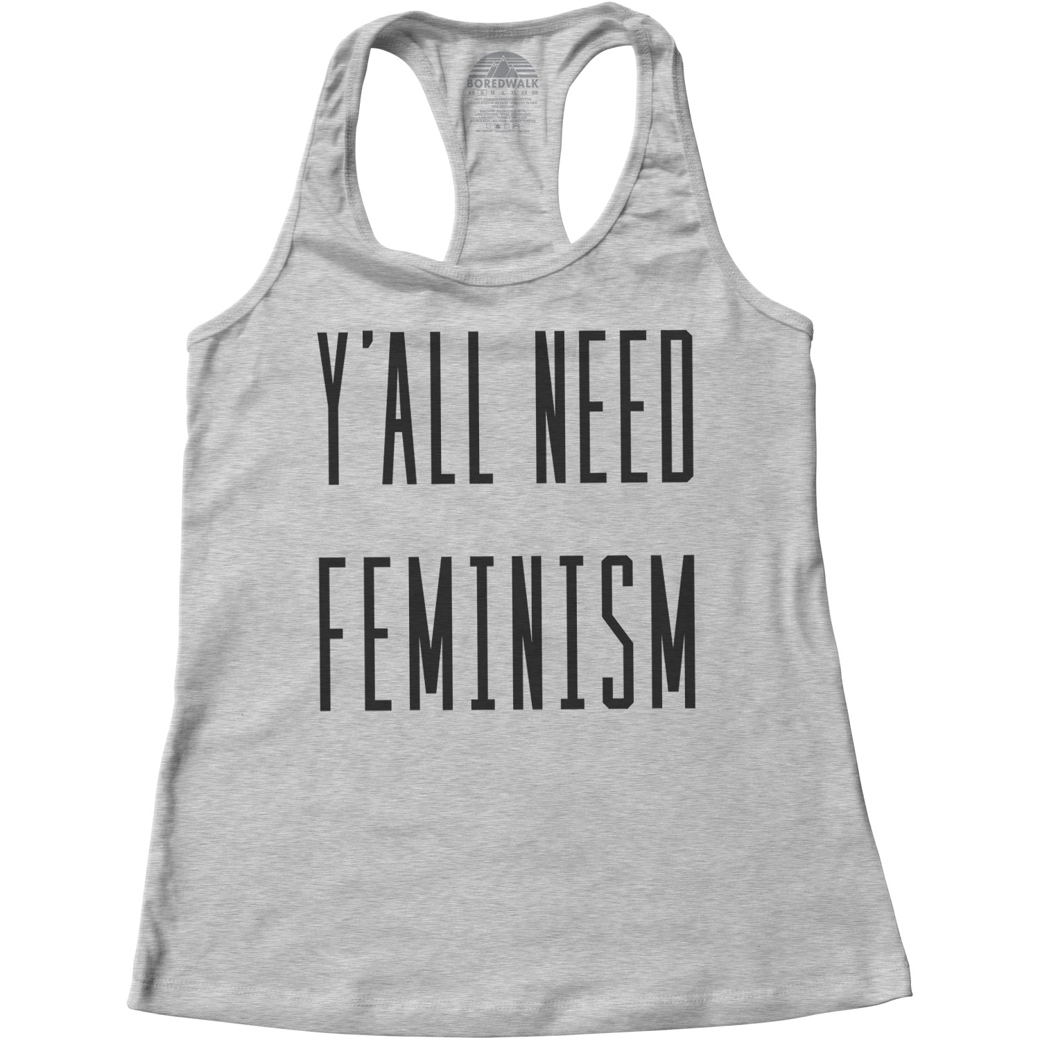 Women's Y'All Need Feminism Racerback Tank Top