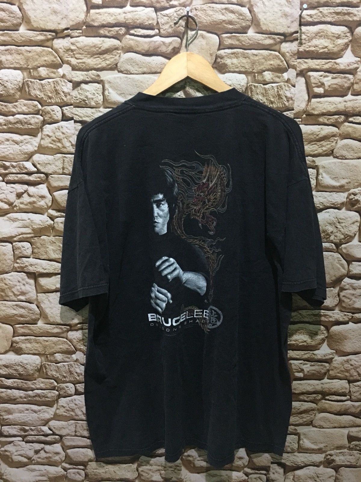 Vintage 90s Bruce Lee Movie Film Graphic Black T Shirt Hoodie, Sweatshirt | PodTeesHub.com