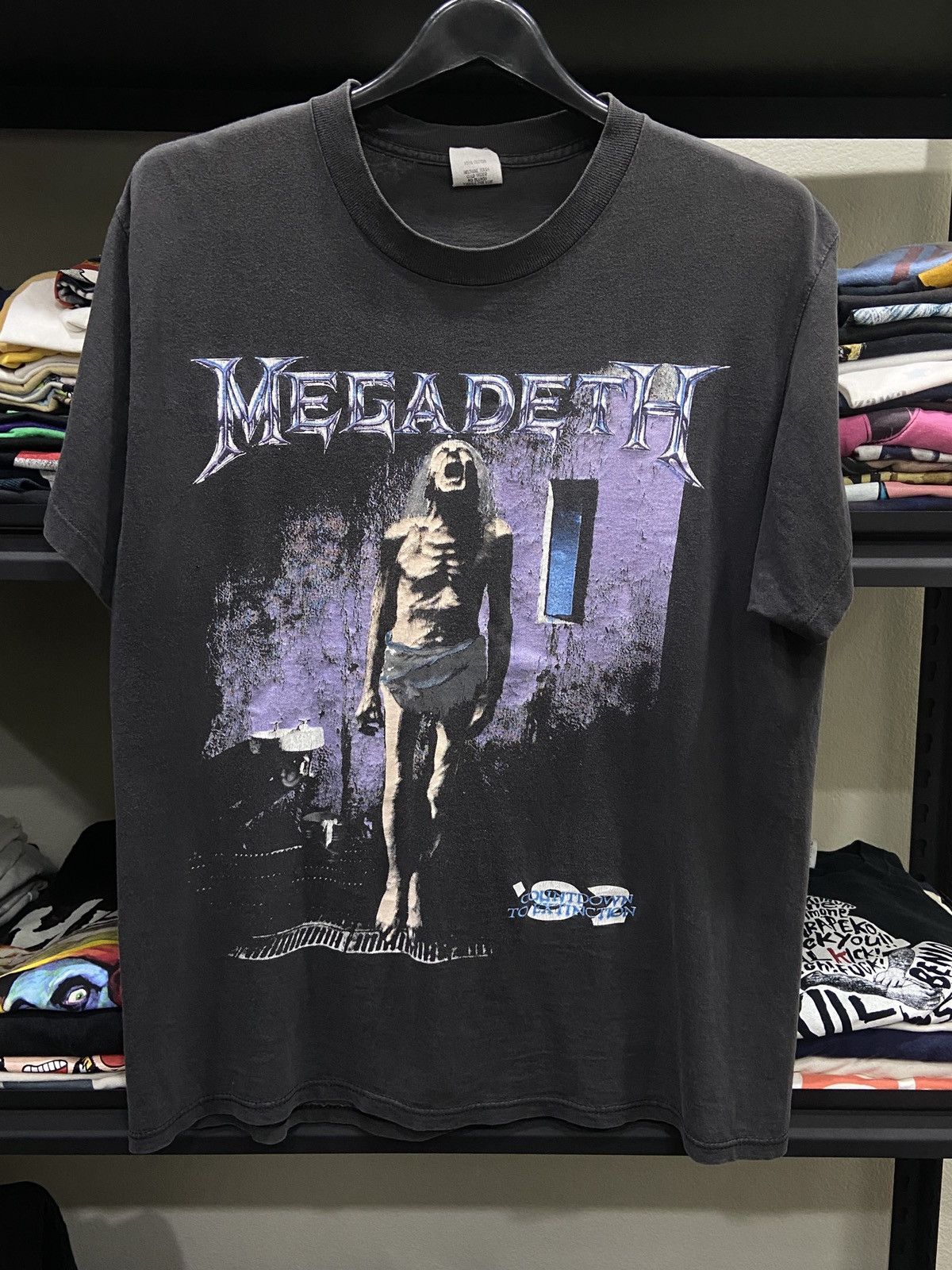 Vintage 90s Megadeth Countdown To Extinction Tour Tshirt Hoodie, Sweatshirt | PodTeesHub.com