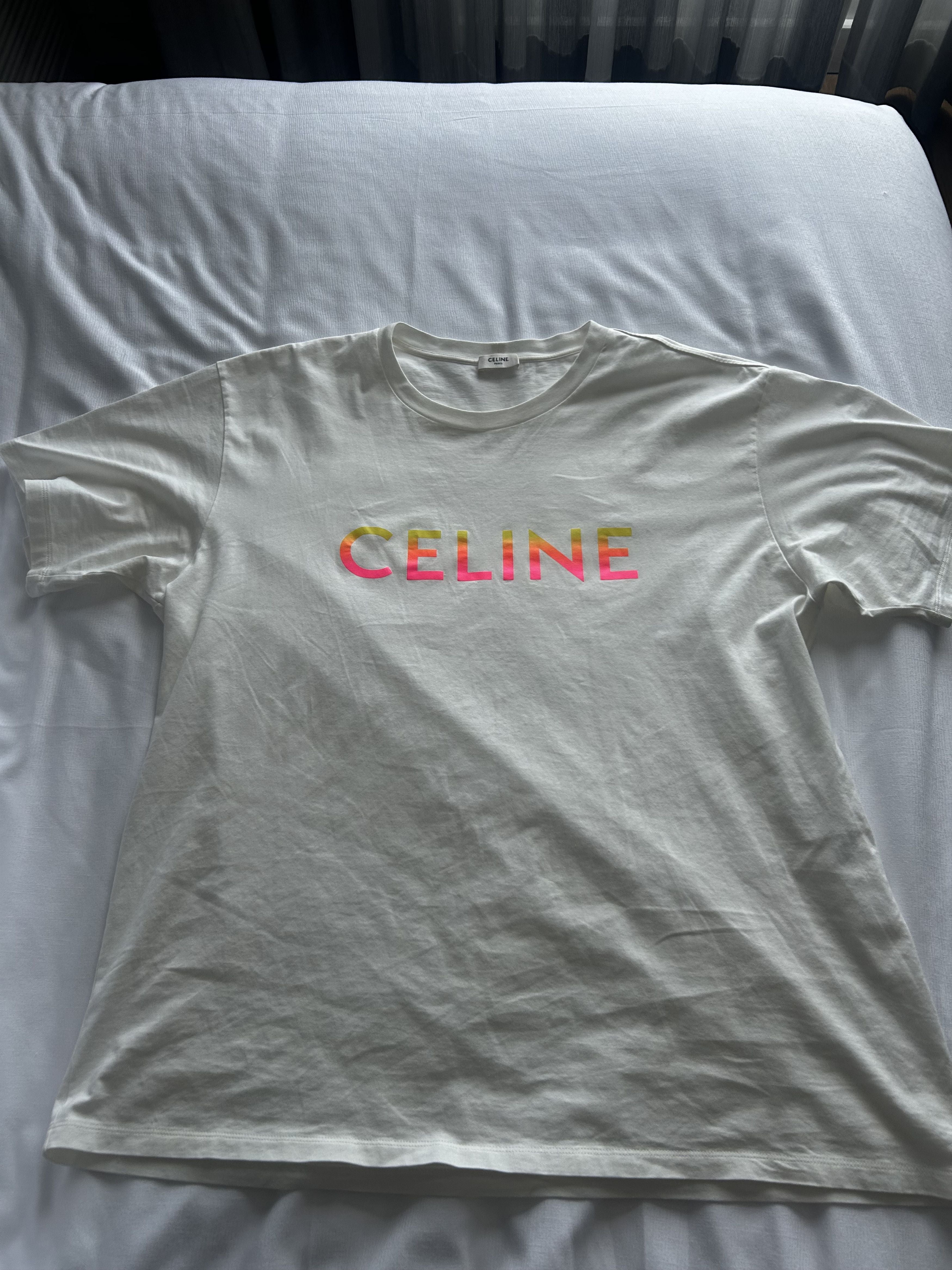 Celine Multicolor Logo T Shirt Hoodie, Sweatshirt | PodTeesHub.com
