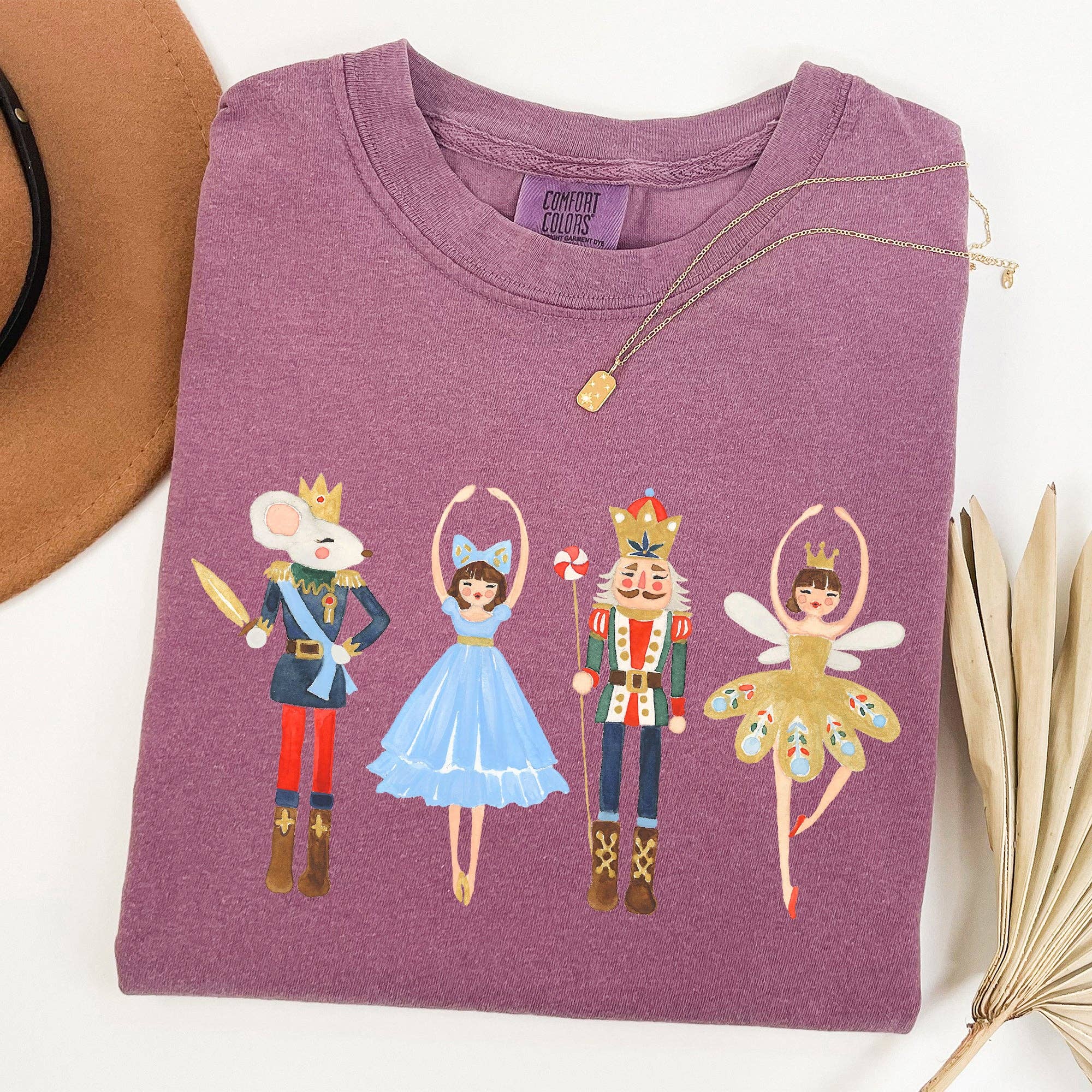 Nutcracker, Christmas, Sugar Plum Fairy, Ballerina Tshirt Hoodie, Sweatshirt | PodTeesHub.com