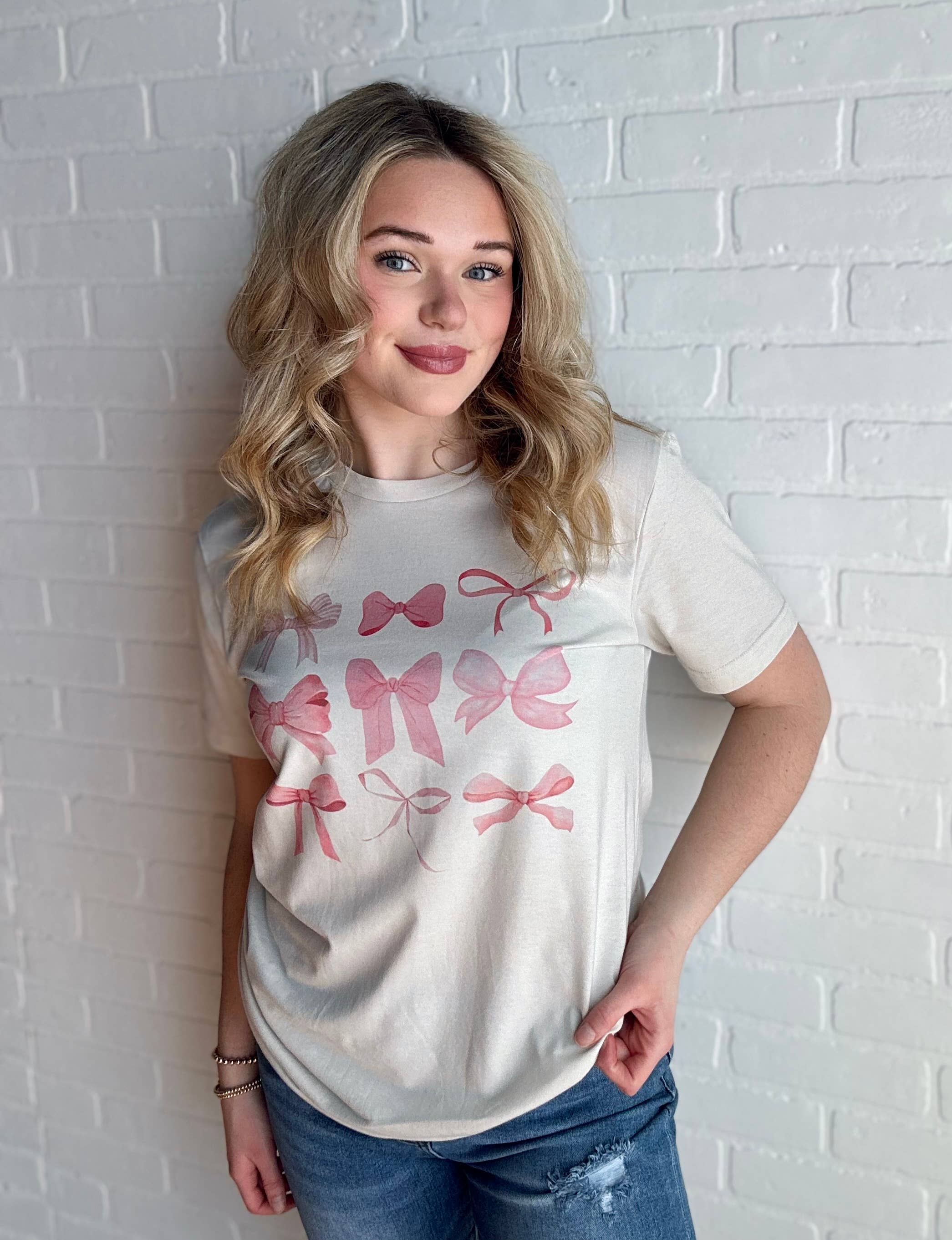Bow Graphic Tee Hoodie, Sweatshirt | PodTeesHub.com
