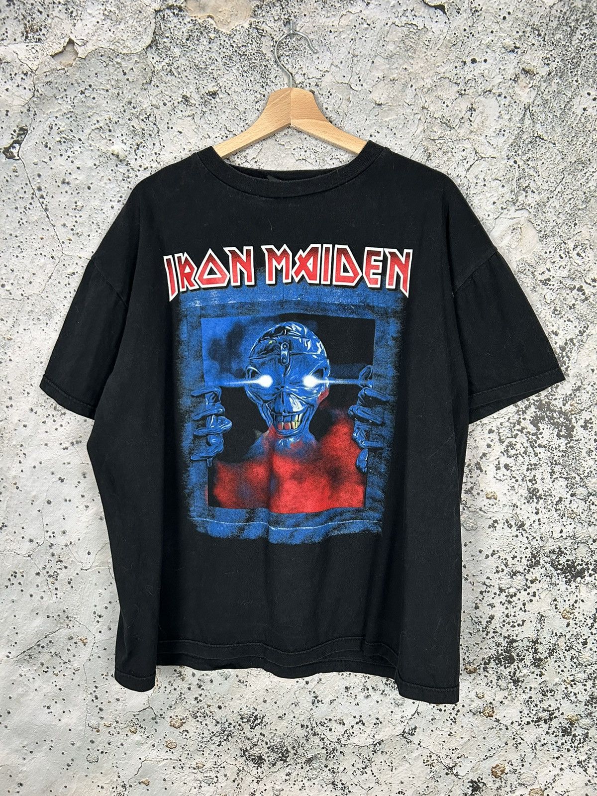 Iron Maiden X Vintage Vintage Iron Maiden Rock Band Tee Metal Rare 90s Graphic Hoodie, Sweatshirt | PodTeesHub.com