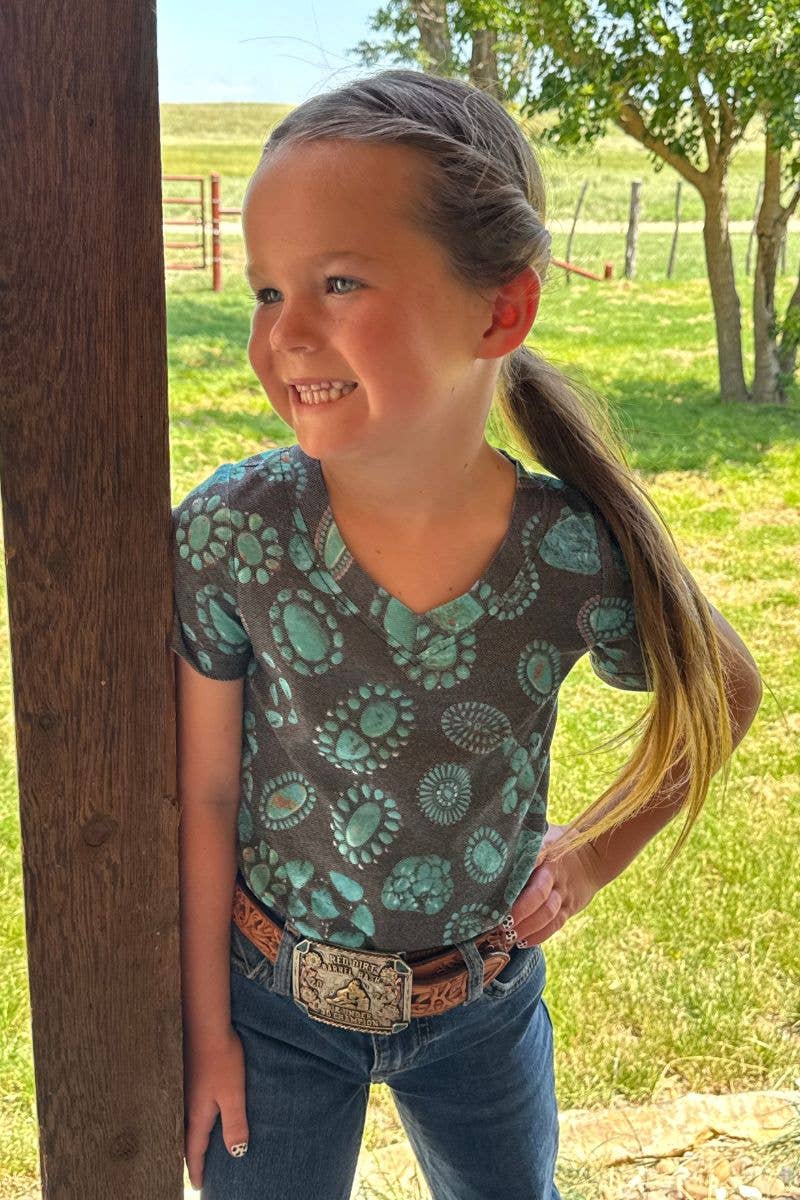 Forever in Turquoise Kids V Neck Tee Hoodie, Sweatshirt | PodTeesHub.com