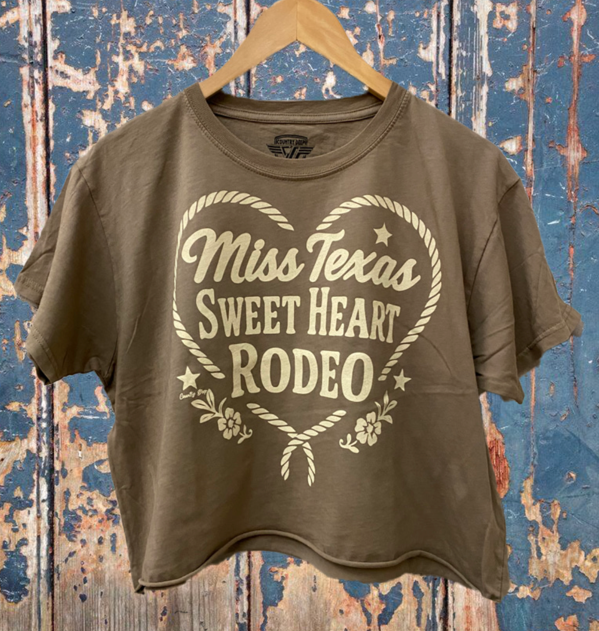 Miss Texas Sweet Heart Rodeo Relaxed Cropped T-Shirt Hoodie, Sweatshirt | PodTeesHub.com