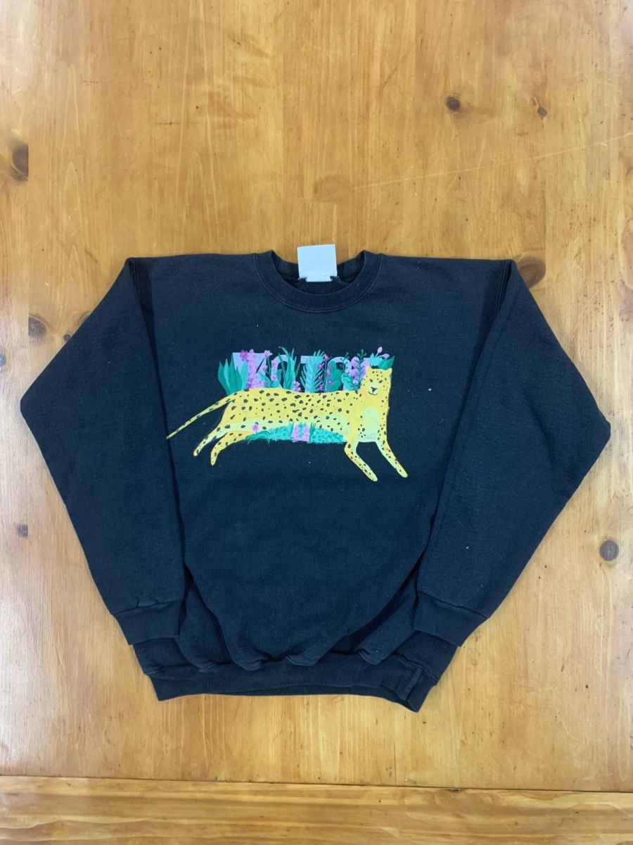 Vintage Crewneck Leopard Painted Art Crewneck T-Shirts, Hoodie, Sweatshirt | PodTeesHub.com