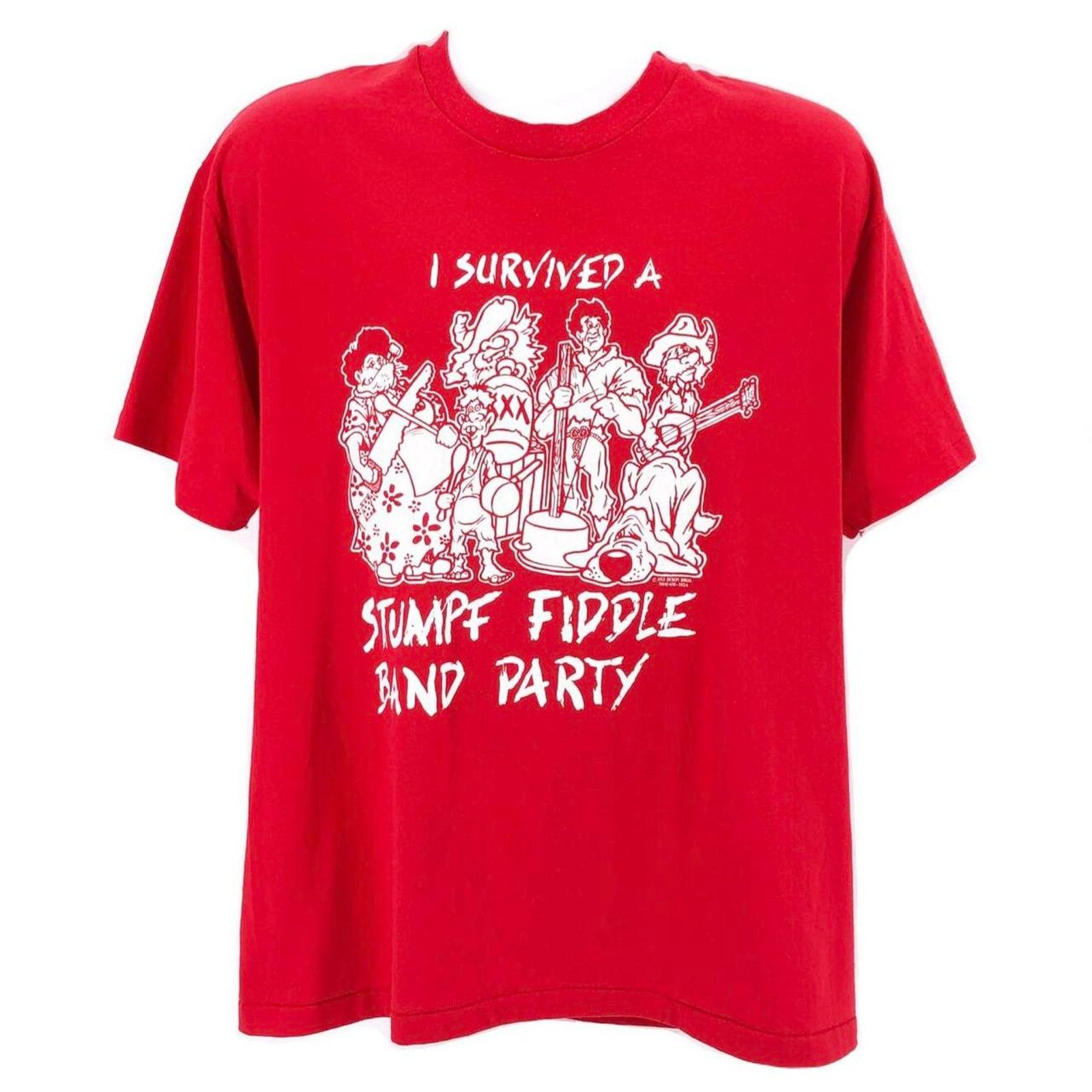 Vintage 90s Stumpf Fiddle Band Party Tshirt 1990s Vintage Hoodie, Sweatshirt | PodTeesHub.com