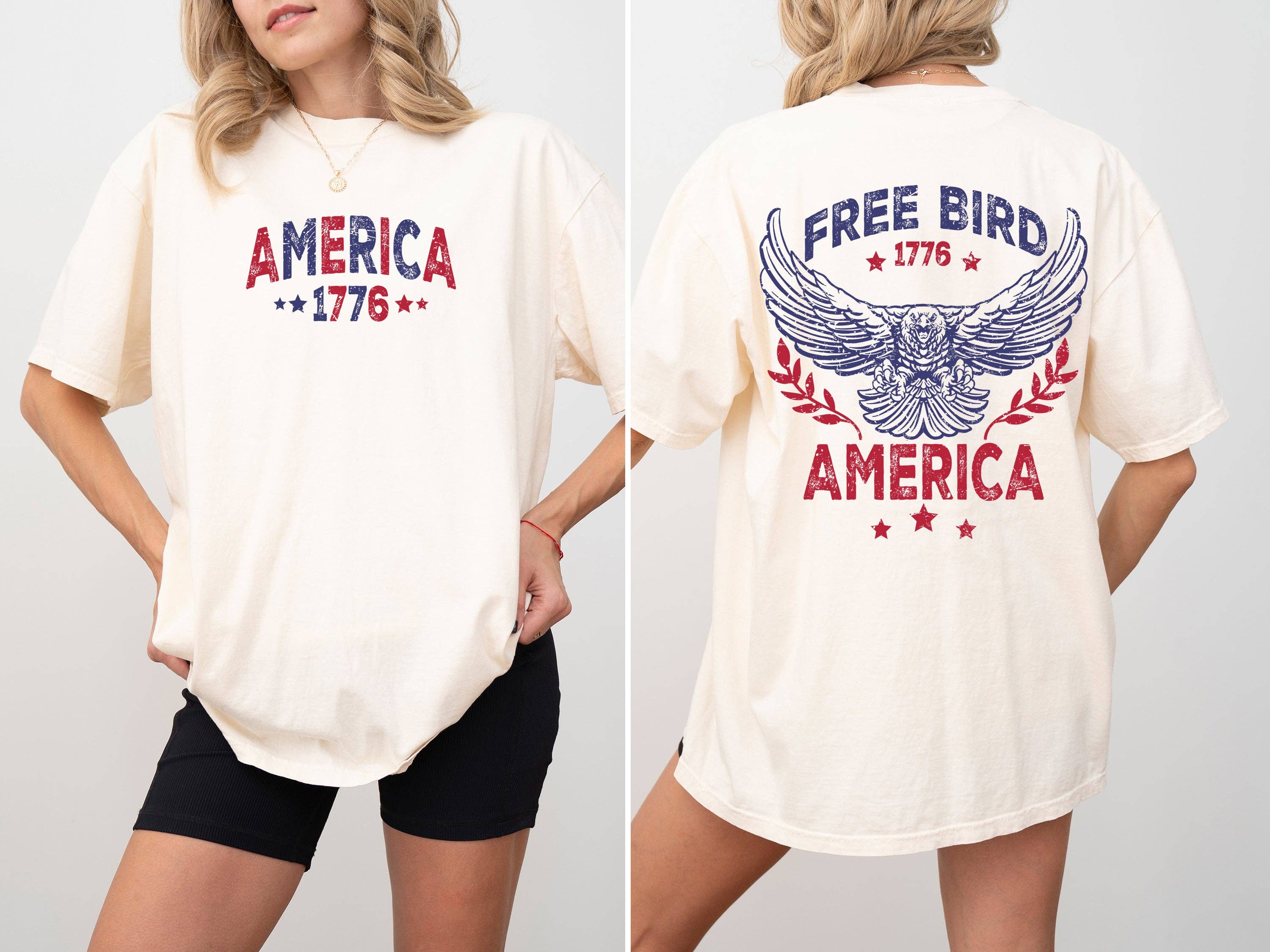 Free Bird Patriotic 1776 Retro USA Concert Tshirt Hoodie, Sweatshirt | PodTeesHub.com
