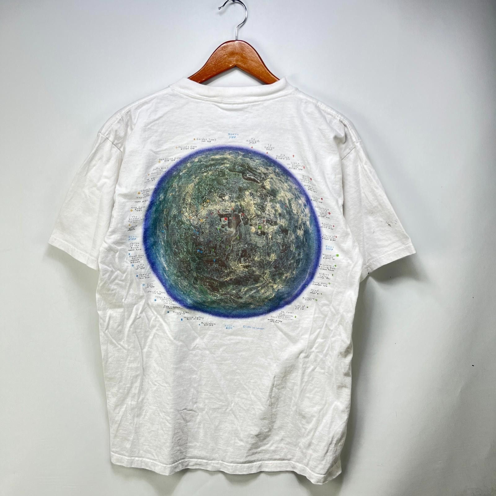 Vintage 90s Jerusalem Hebrew Jewish Israel T Shirt Large Hoodie, Sweatshirt | PodTeesHub.com