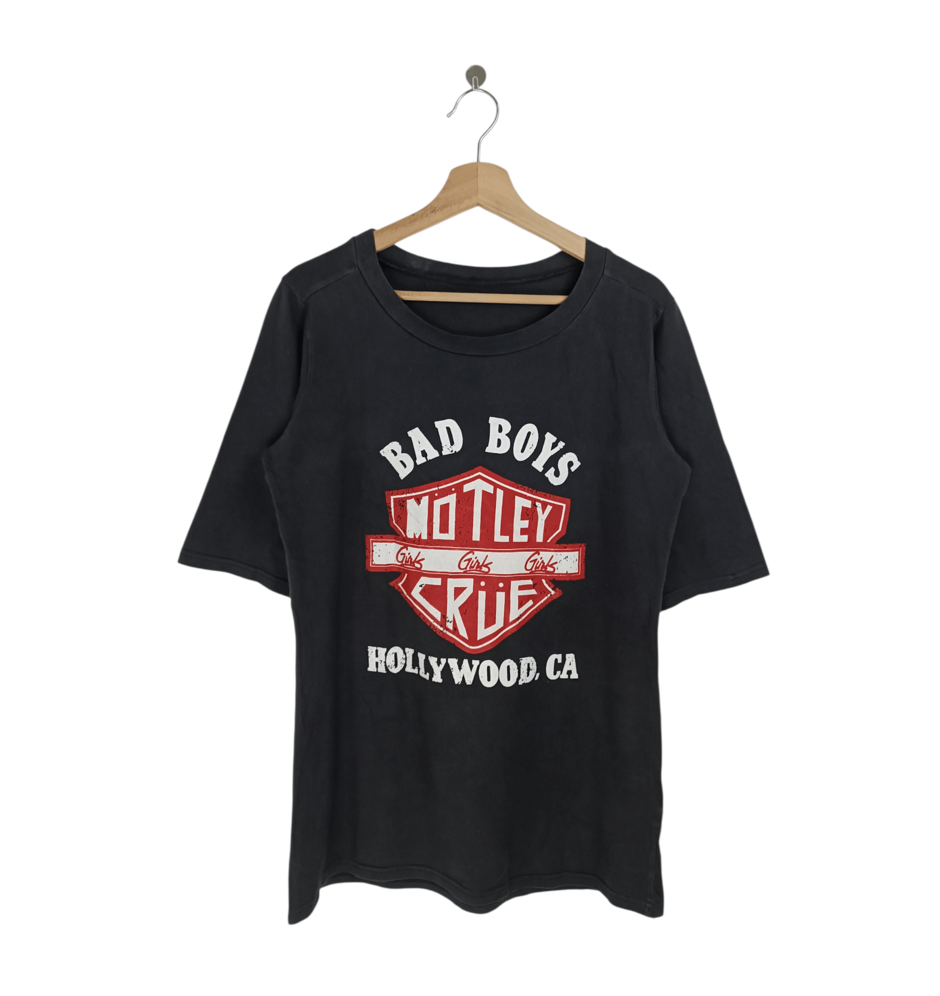 Band Tees Vintage Bad Boys Motley Crue Hollywood Ca Very Rare Hoodie, Sweatshirt | PodTeesHub.com