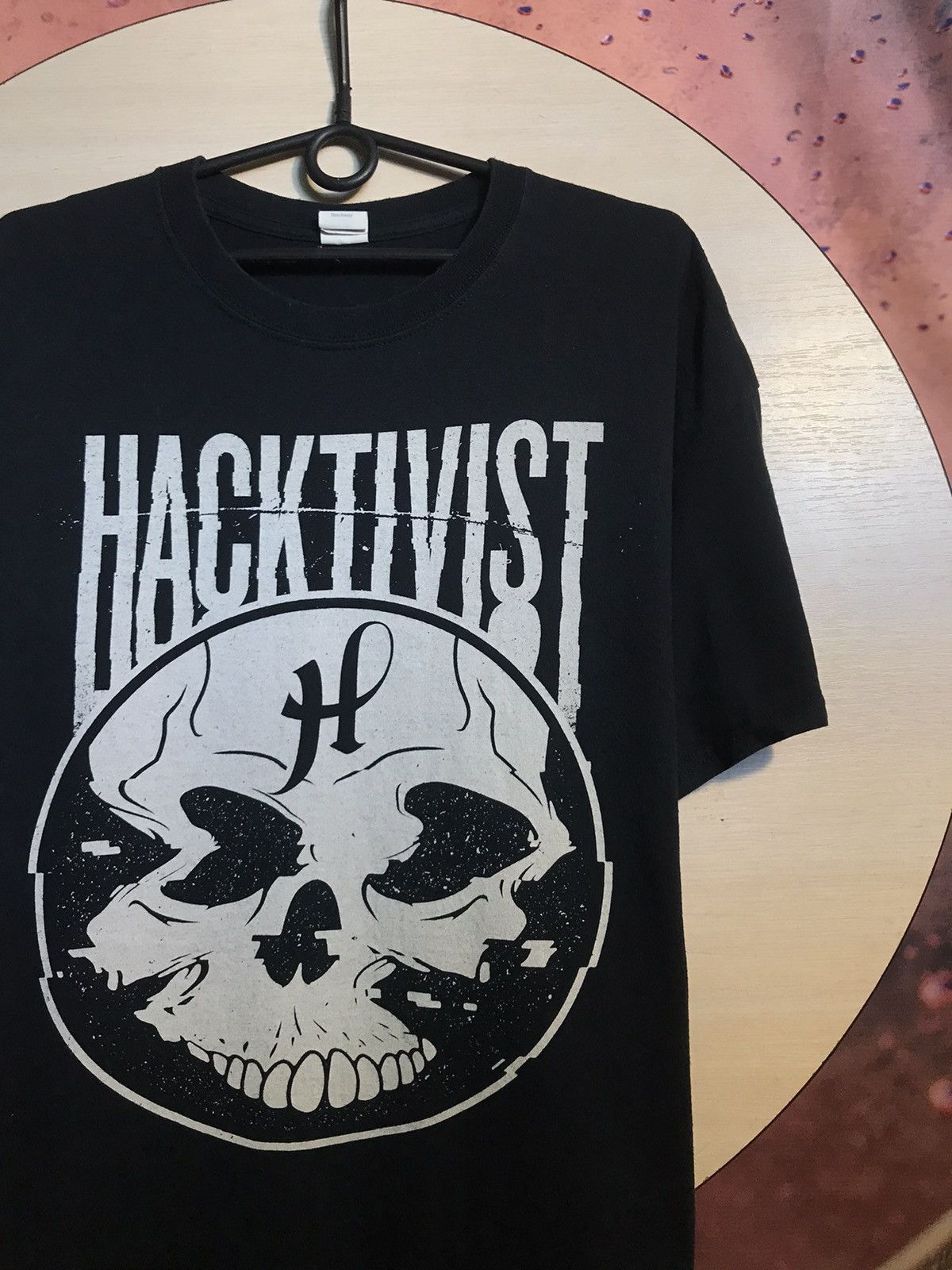 Band Tees Vintage Hacktivist Rap Band Metal Tee Hoodie, Sweatshirt | PodTeesHub.com