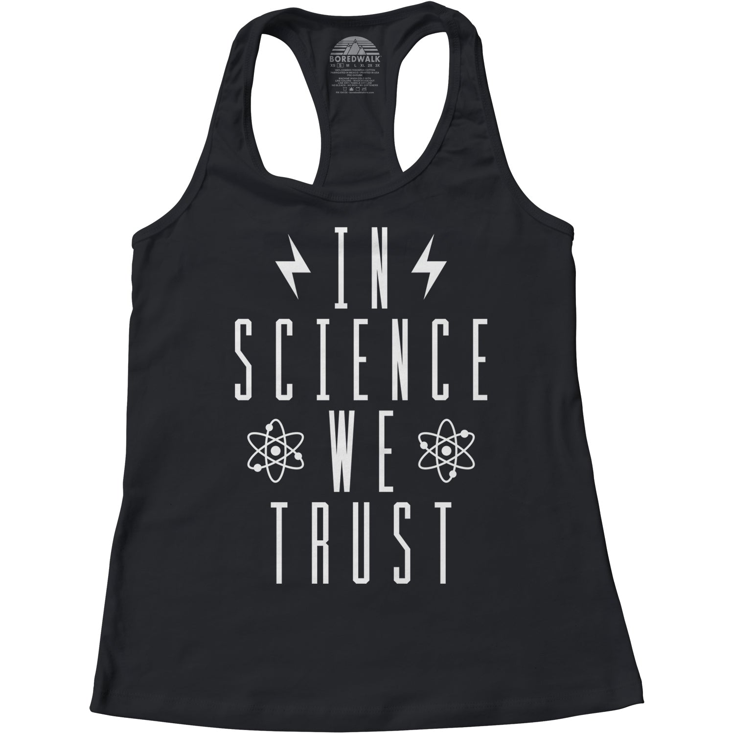 Women's In Science We Trust Racerback Tank Top