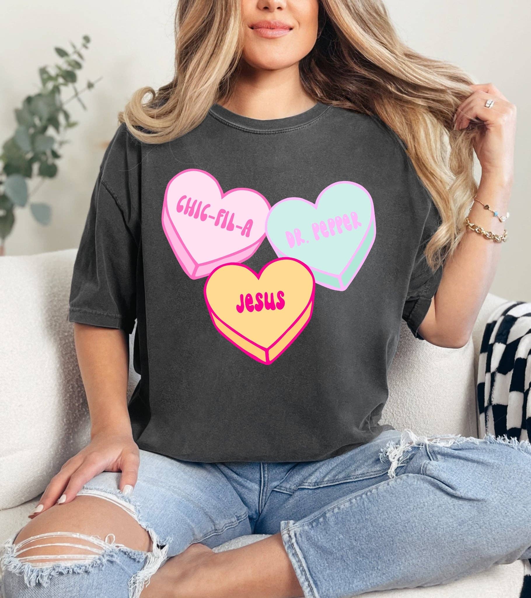 Custom Sweetheart Candy Dtf Tee Hoodie, Sweatshirt | PodTeesHub.com