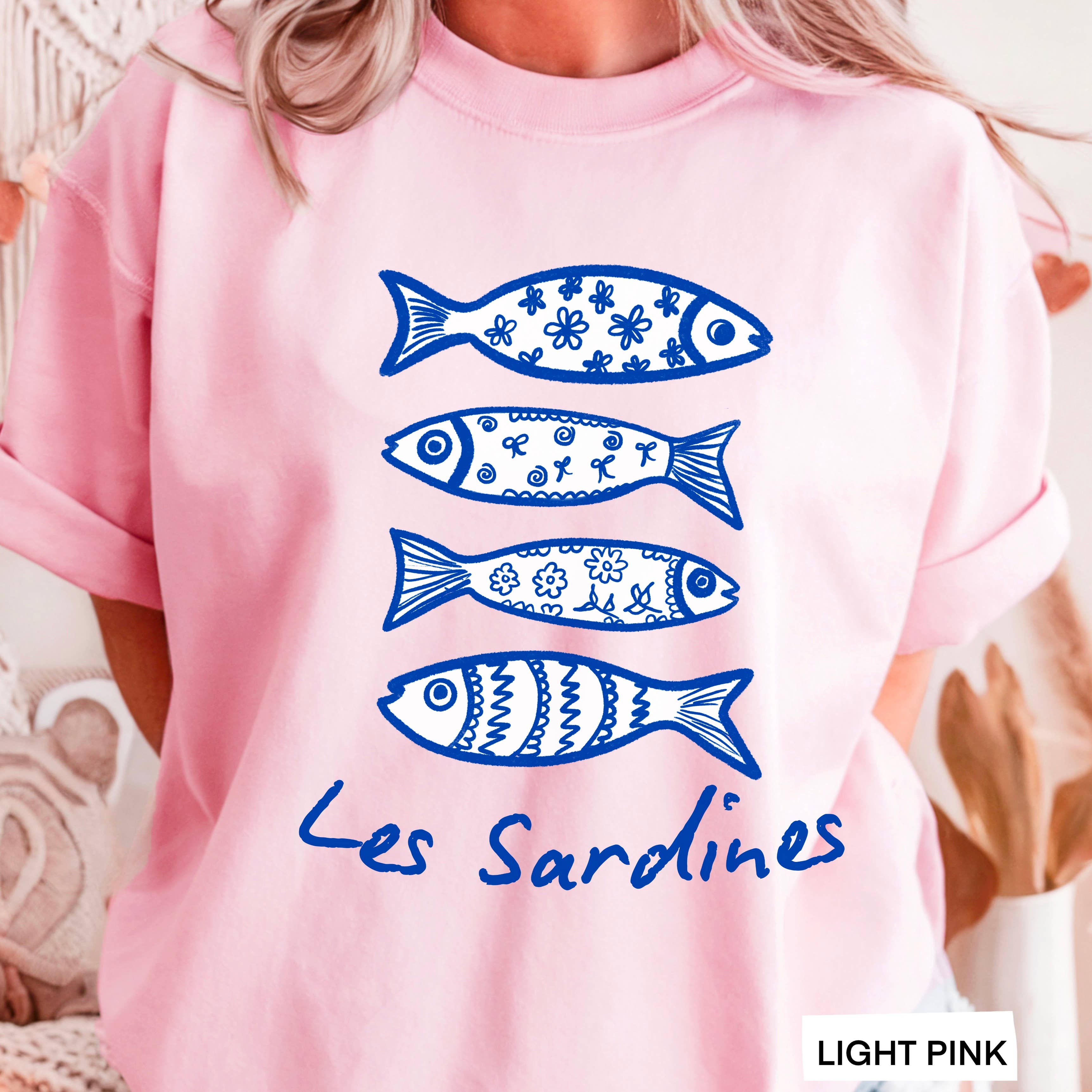 Les Sardines Coastal Women’S Graphic Tee | Gildan Hoodie, Sweatshirt | PodTeesHub.com