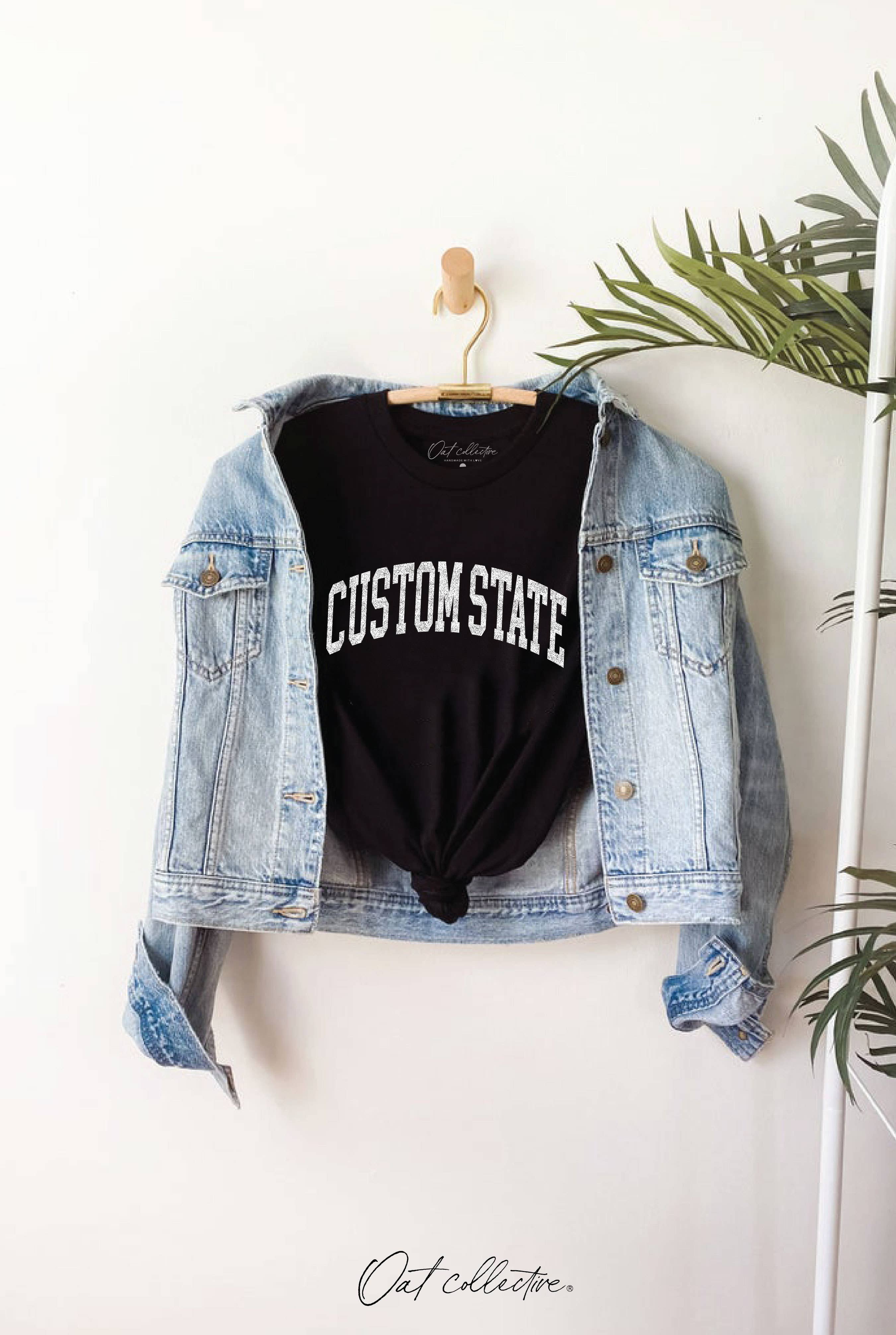 Custom State  Graphic T-Shirt Hoodie, Sweatshirt | PodTeesHub.com