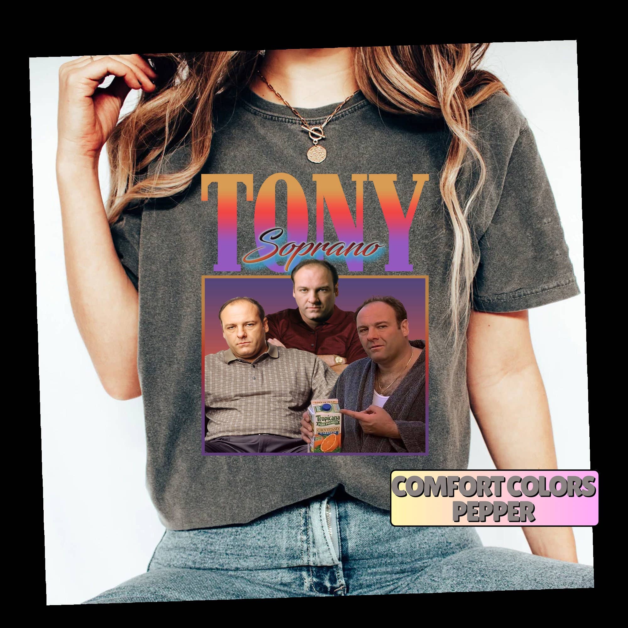Vintage Tony Soprano Graphic T-Shirt with Classic Design Hoodie, Sweatshirt | PodTeesHub.com