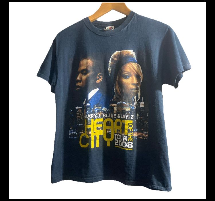Rap Tees 2008 Jay Z Mary J Blige Heart Of The City Tour Rap Tee Hoodie, Sweatshirt | PodTeesHub.com