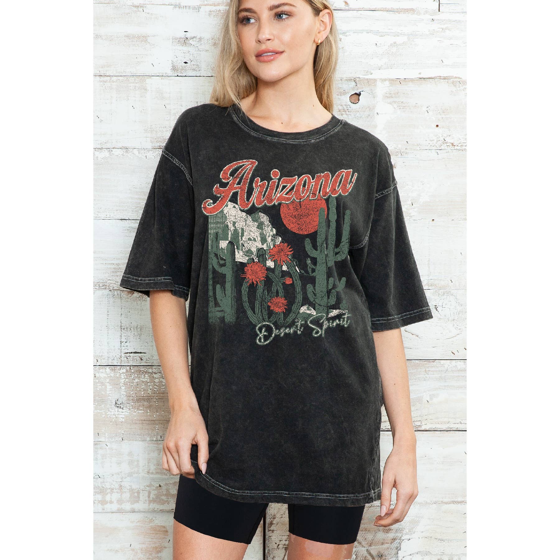 Arizona Desert Spirit Oversize Mineral Wash T Shirt Hoodie, Sweatshirt | PodTeesHub.com