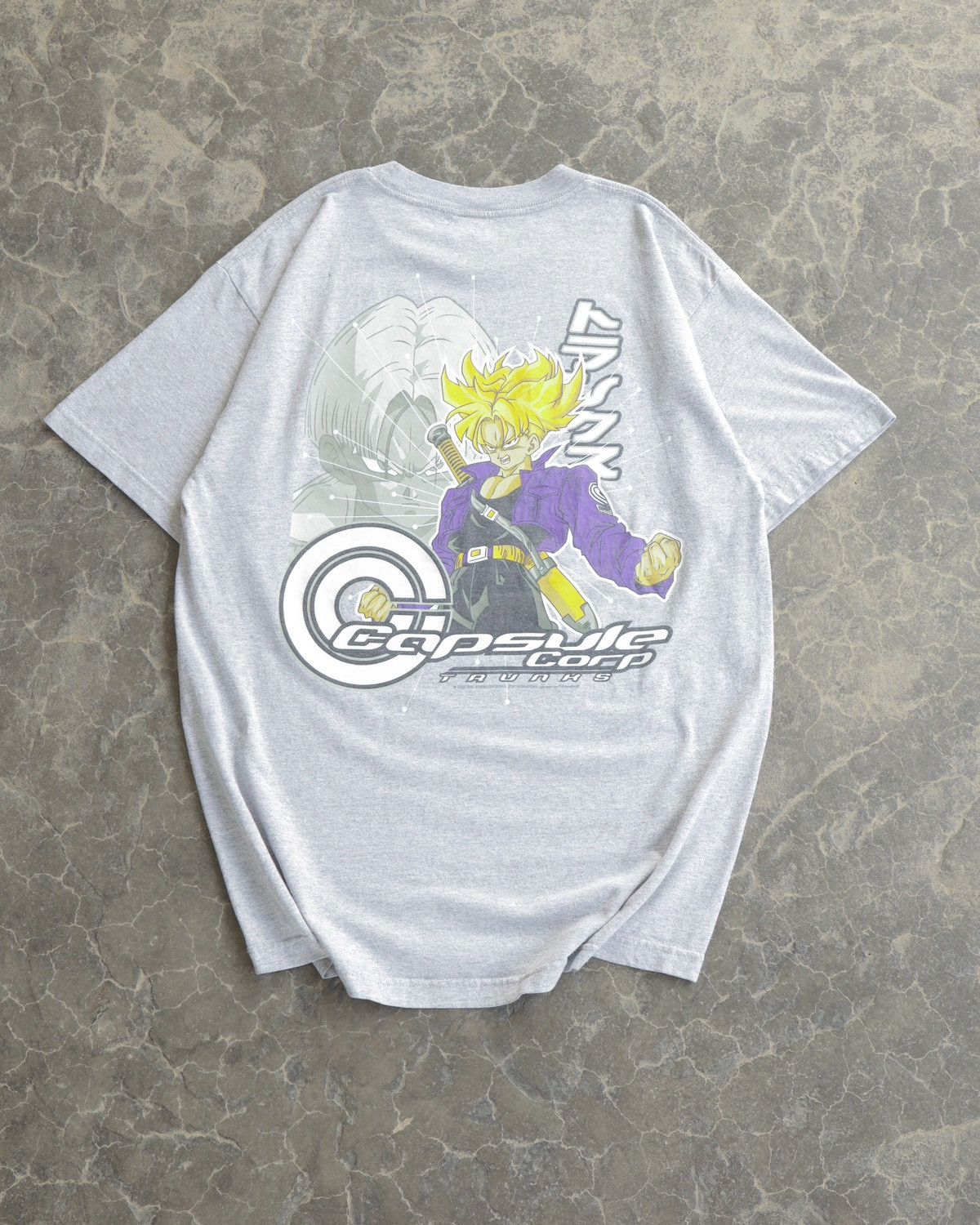 Vintage 1990s Dbz Capsule Corp Trunks Ghost Sword Anime T-Shirts, Hoodie, Sweatshirt