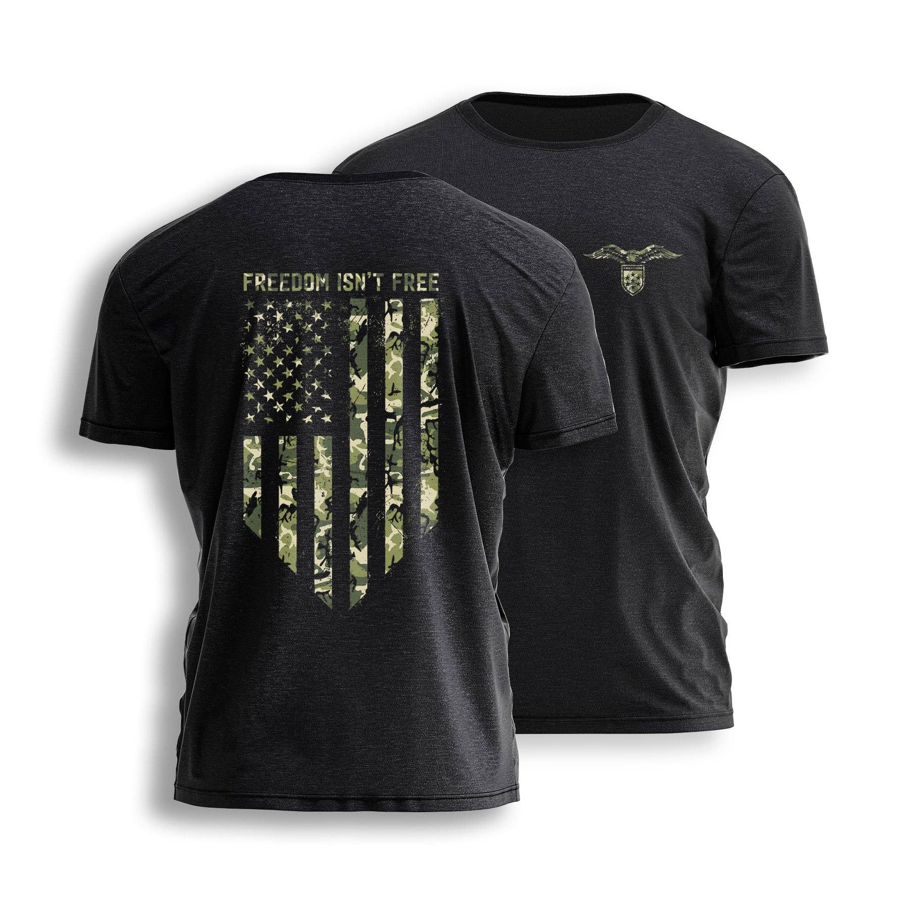 Freedom Isn't Free Camo Flag Tee 8804 Hoodie, Sweatshirt | PodTeesHub.com